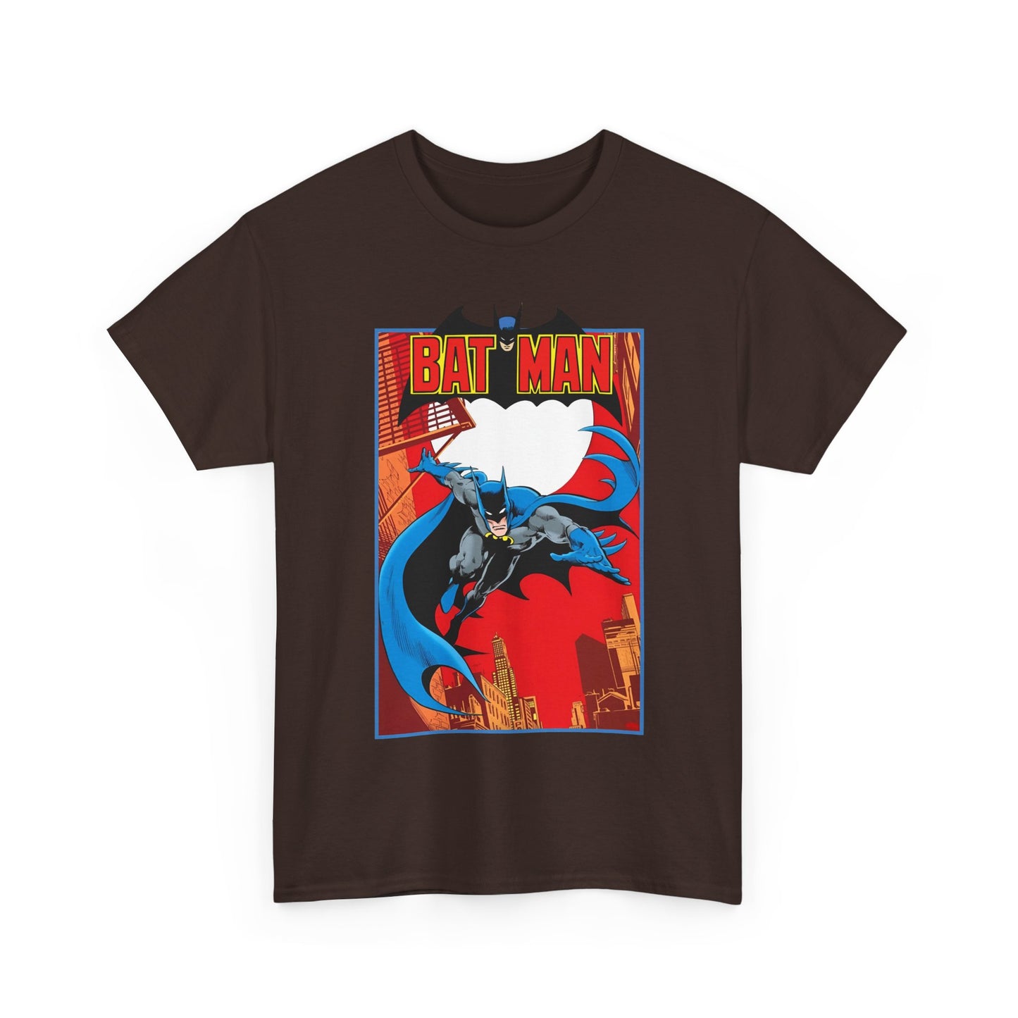 Batman T-Shirt - Jim Aparo Art - Untold Tales Cover - DC Comics Bronze Age - Batman Flying in Front of the Moon - Caped Crusader, Gotham City