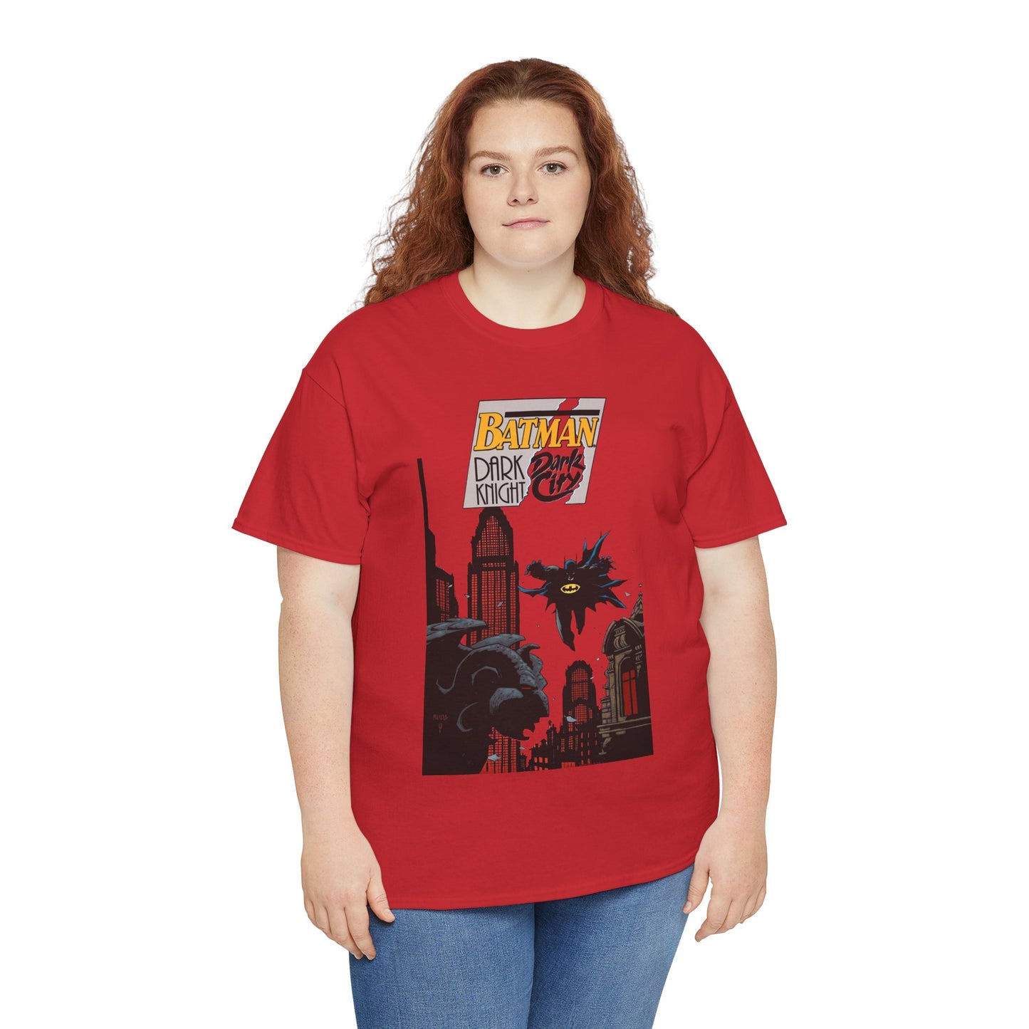 Batman: Dark Knight, Dark City T-Shirt - Mike Mignola Art - Gotham City, Bruce Wayne - 1990s Cover Art - DC Comics