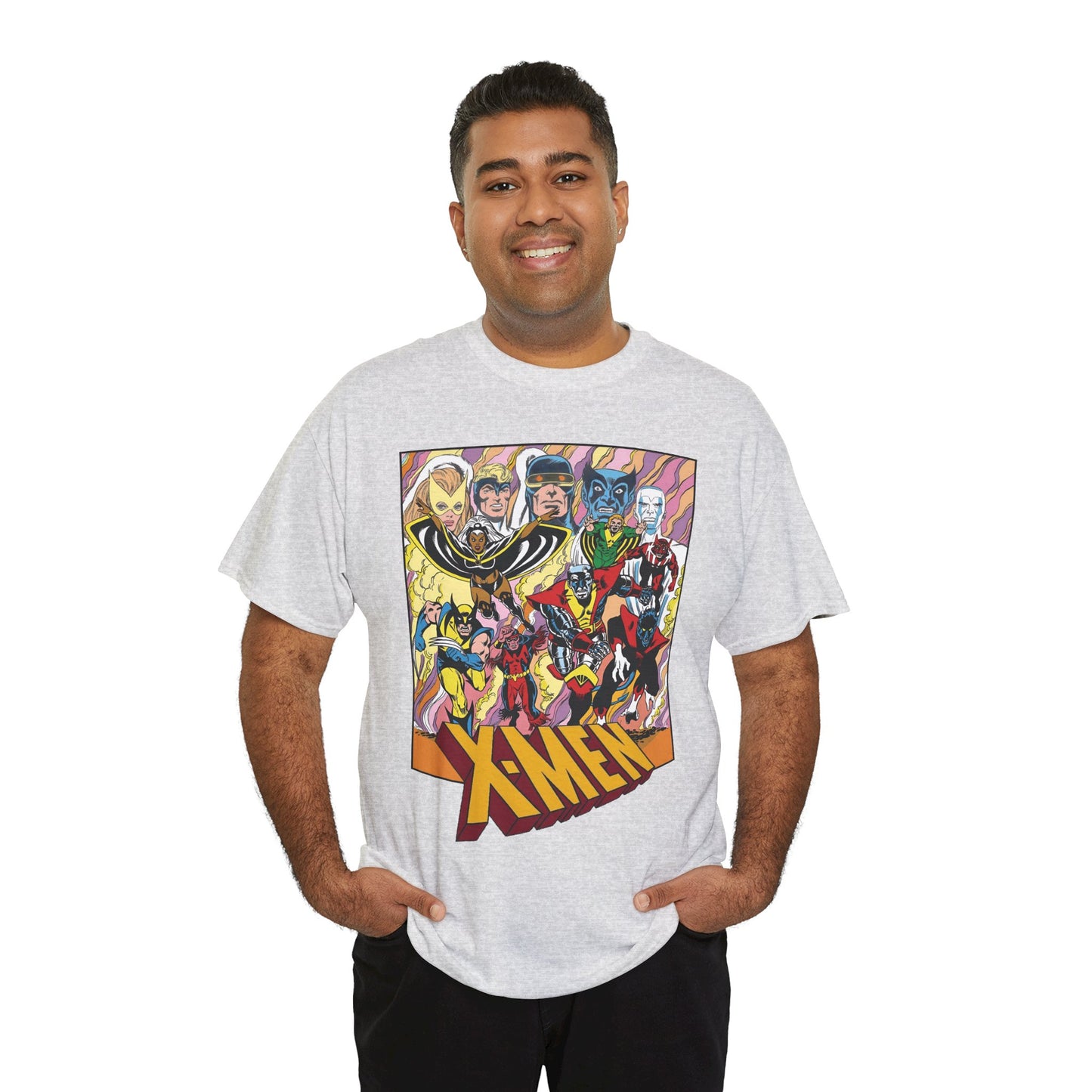 Uncanny X-Men T-Shirt - Dave Cockrum Art - Cyclops, Nightcrawler, Storm, Wolverine, Thunderbird - Marvel Comics