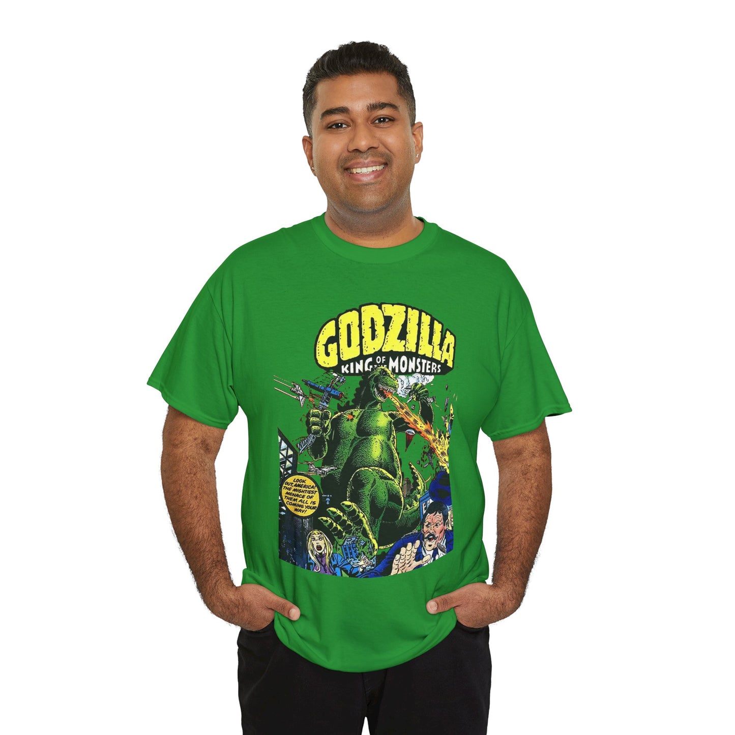 Godzilla T-Shirt - King of the Monsters - 1970s Comic Series - Marvel Comics - Bronze Age Monster Comic