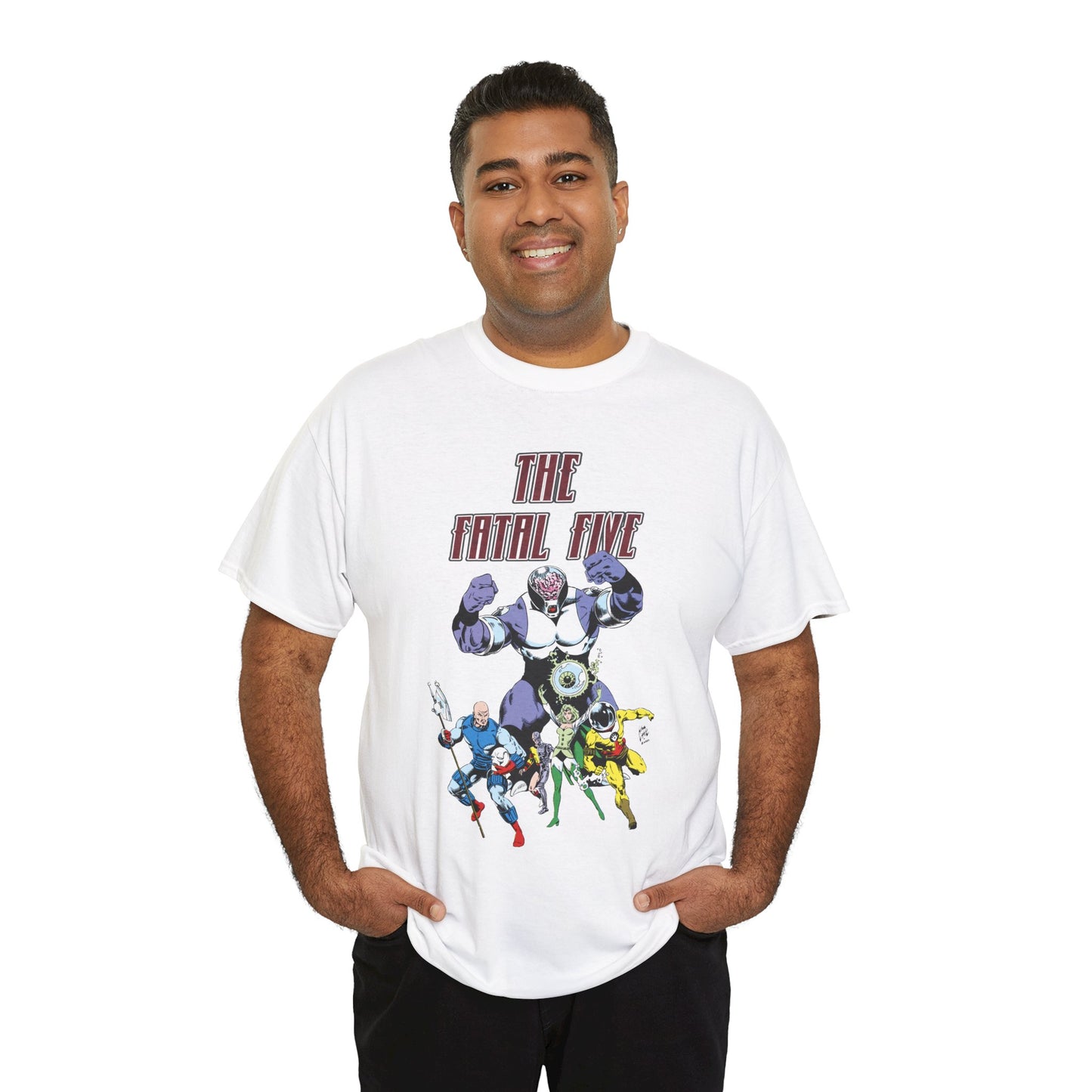 Fatal Five T-Shirt - Legion of Super-Heroes Villains - DC Comics LOSH - Validus, Emerald Empress