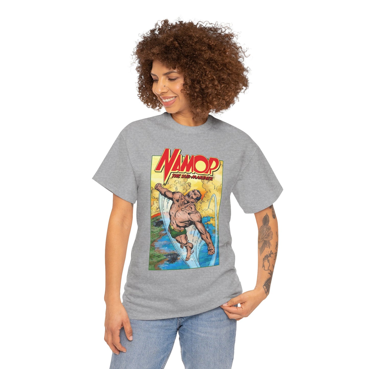 Namor T-Shirt - John Byrne Art - The Sub-Mariner - Marvel Comics 1980s Series - King of Atlantis