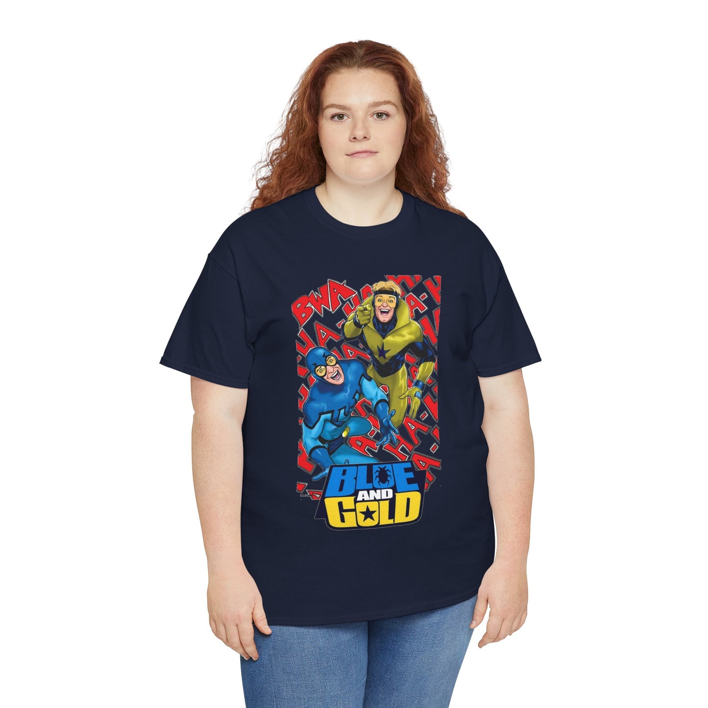 Booster Gold & Blue Beetle T-Shirt - DC Comics - Justice League International Members - Ted Kord