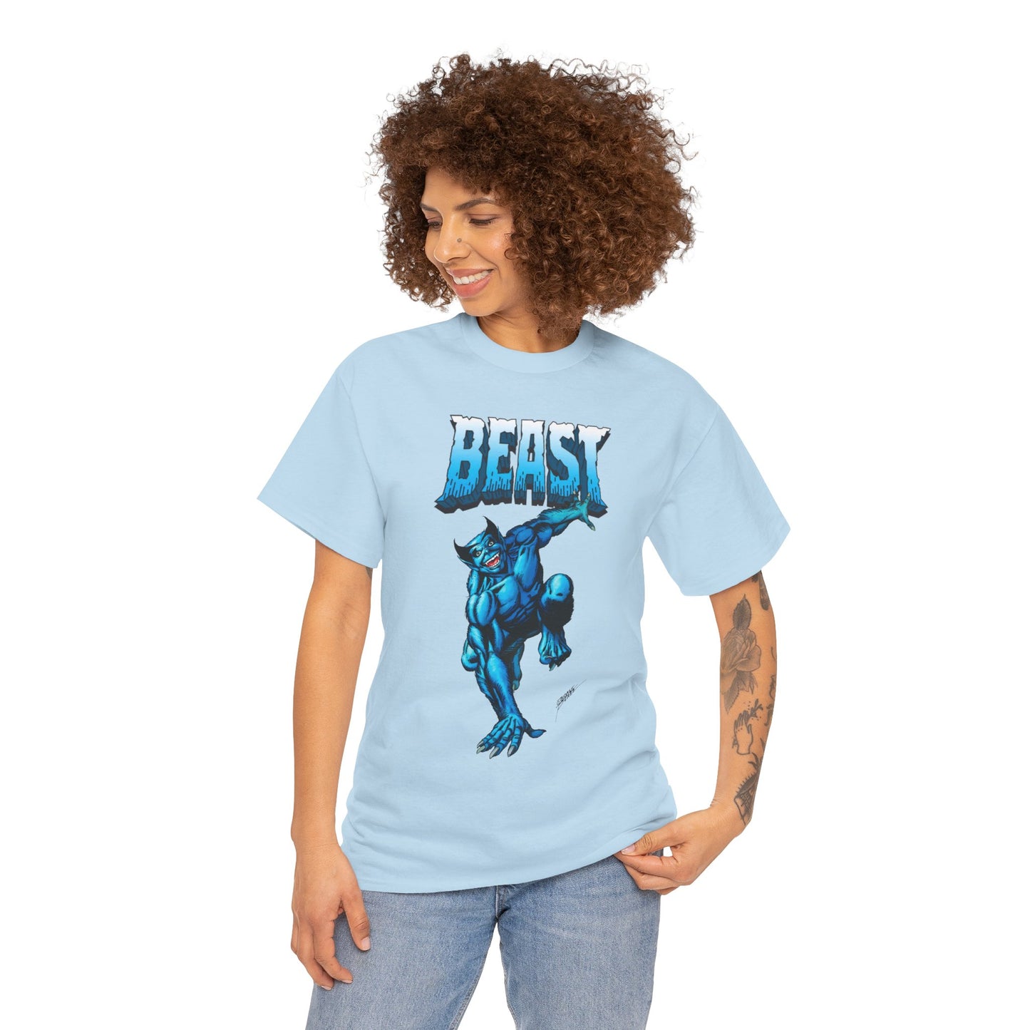 Beast T-Shirt - George Perez Art - Avengers, X-Men Member - Hank McCoy - Marvel Comics