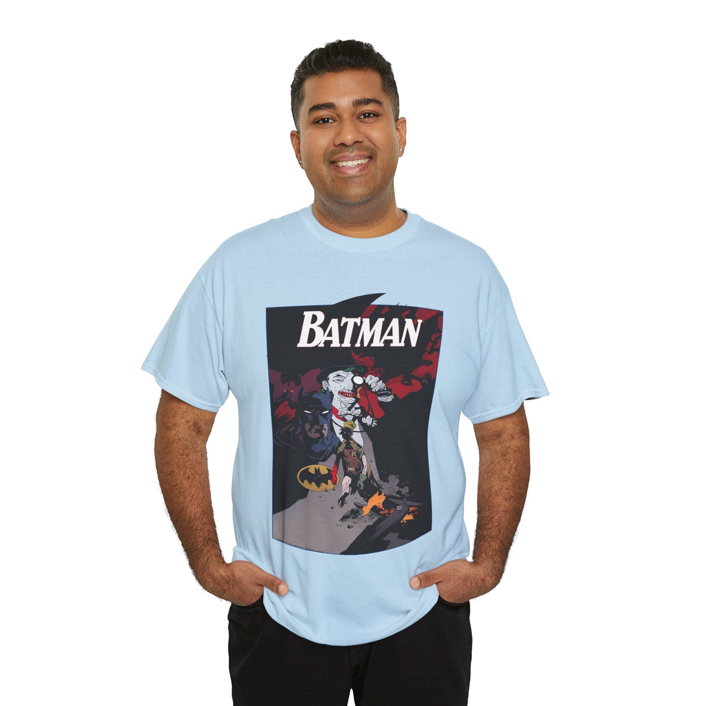 Batman T-Shirt - Mike Mignola Art - Death in the Family Storyline - Joker & Robin (Jason Todd) - DC Comics
