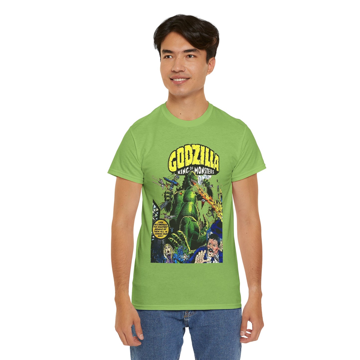 Godzilla T-Shirt - King of the Monsters - 1970s Comic Series - Marvel Comics - Bronze Age Monster Comic