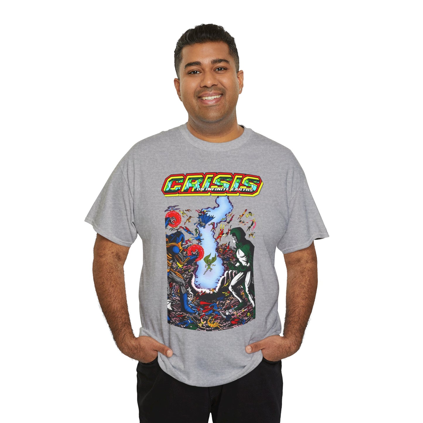 Crisis on Infinite Earths T-Shirt - George Perez Art - #10 Cover - Spectre Vs Anti-Monitor - DC Comics