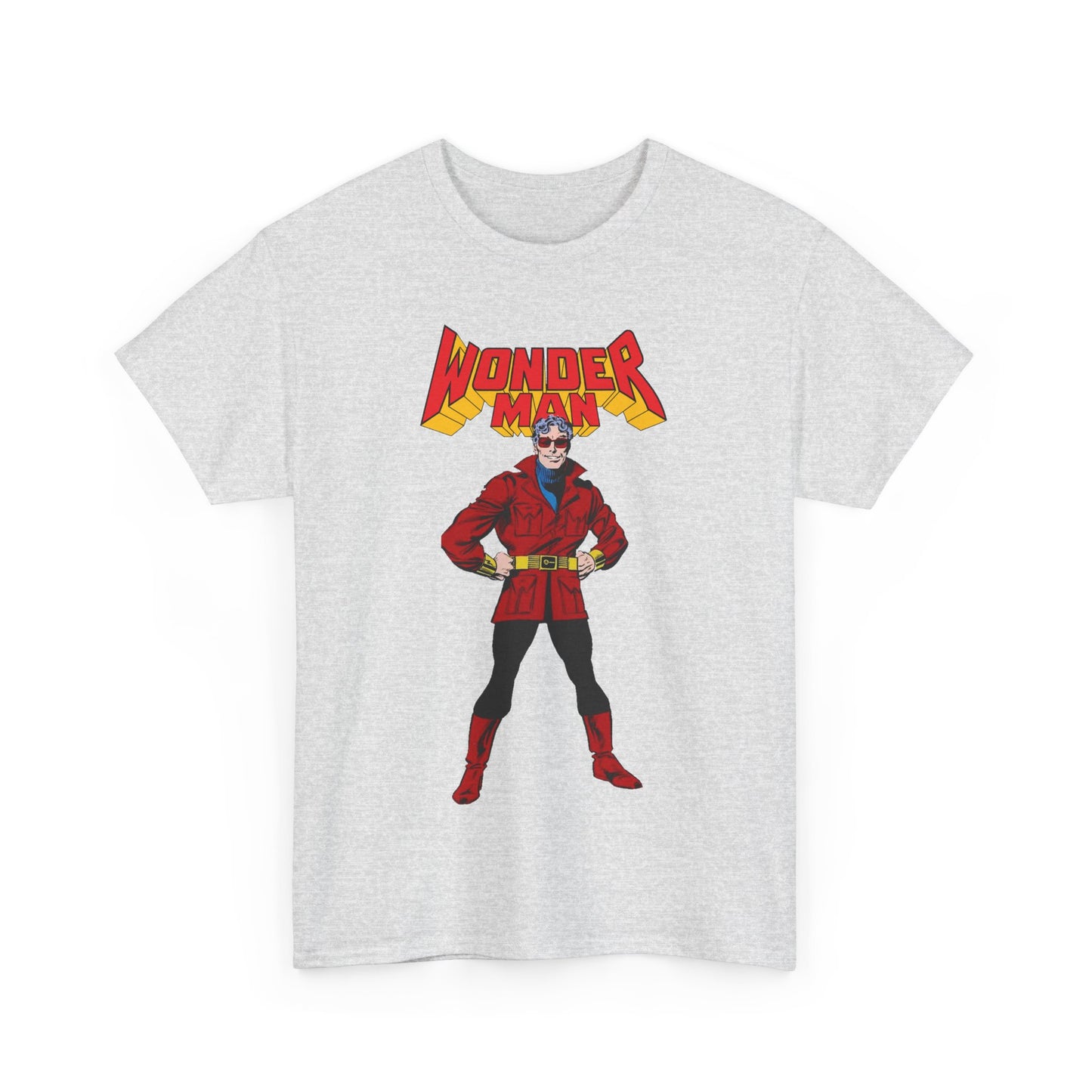 Wonder Man T-Shirt - George Perez Art - West Coast Avengers - Marvel Comics - Simon Williams - Safari Jacket Look