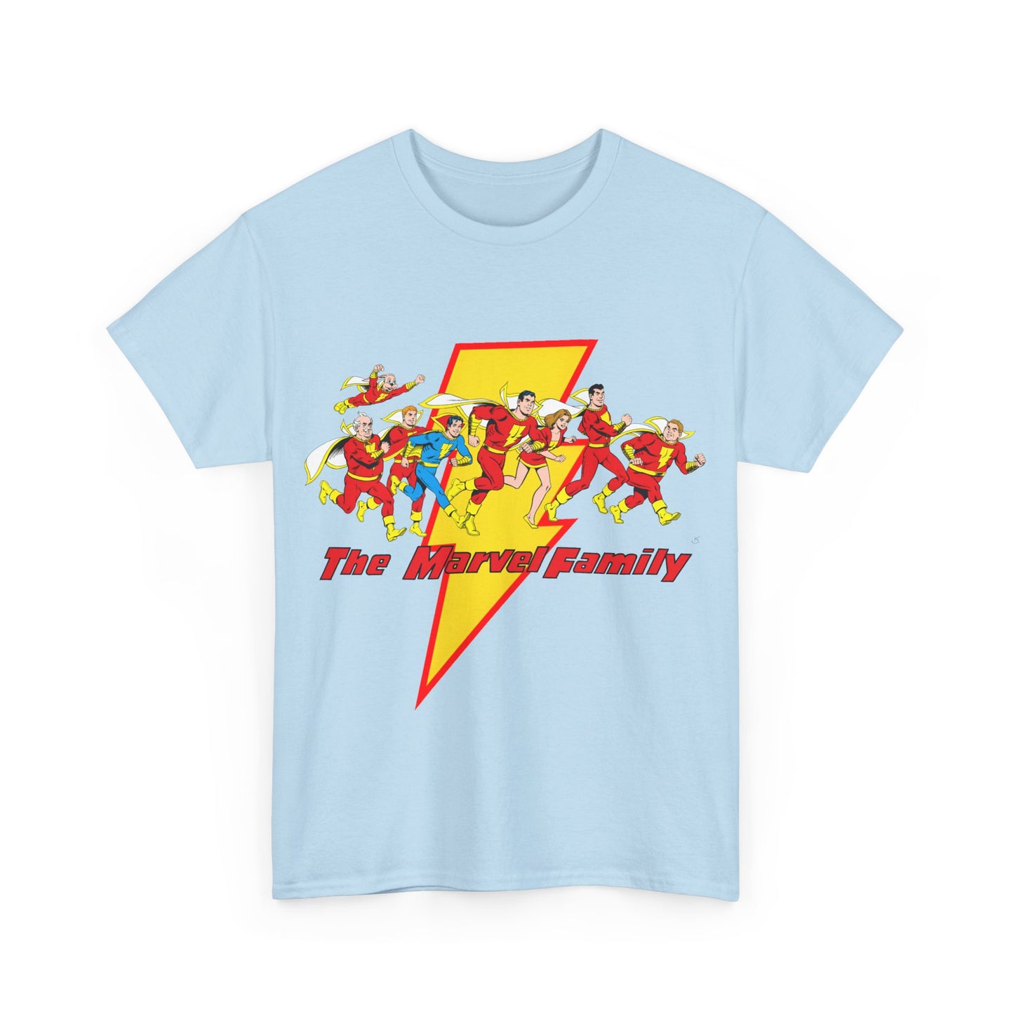 Marvel Family T-Shirt - Shazam - DC Comics - Mary Marvel, Hoppy the Marvel Bunny, Uncle Marvel, Captain Marvel Jr - DC Who's Who Art