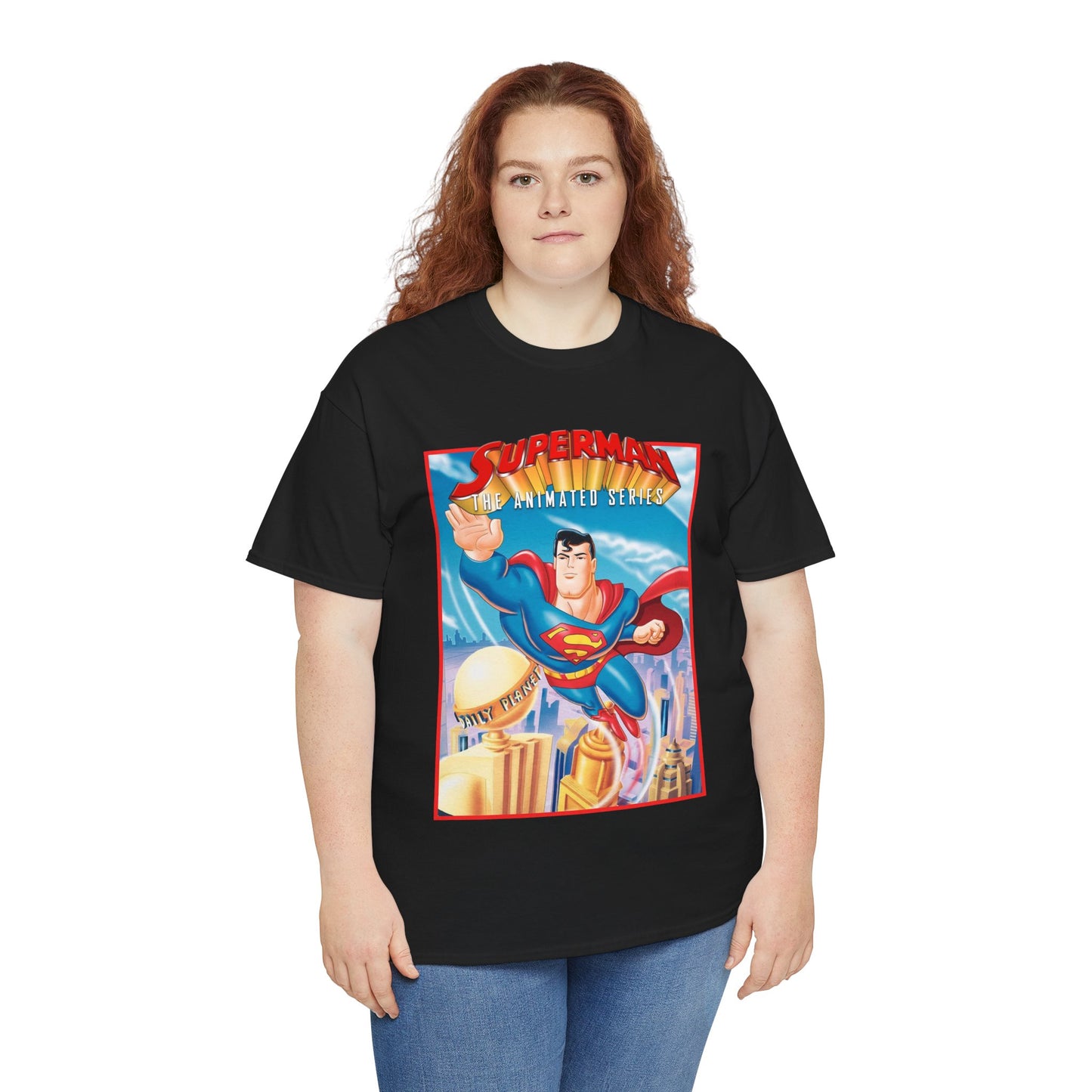 Superman The Animated Series T-Shirt - DC Comics - WB Cartoon 1990s - Metropolis - Man of Steel - Daily Planet