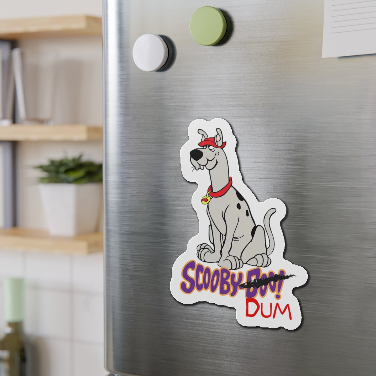 Scooby-Dum Die-Cut Magnet - Hanna-Barbera Cartoon Character - Scooby Doo's Cousin - 3", 4", 5", 6"