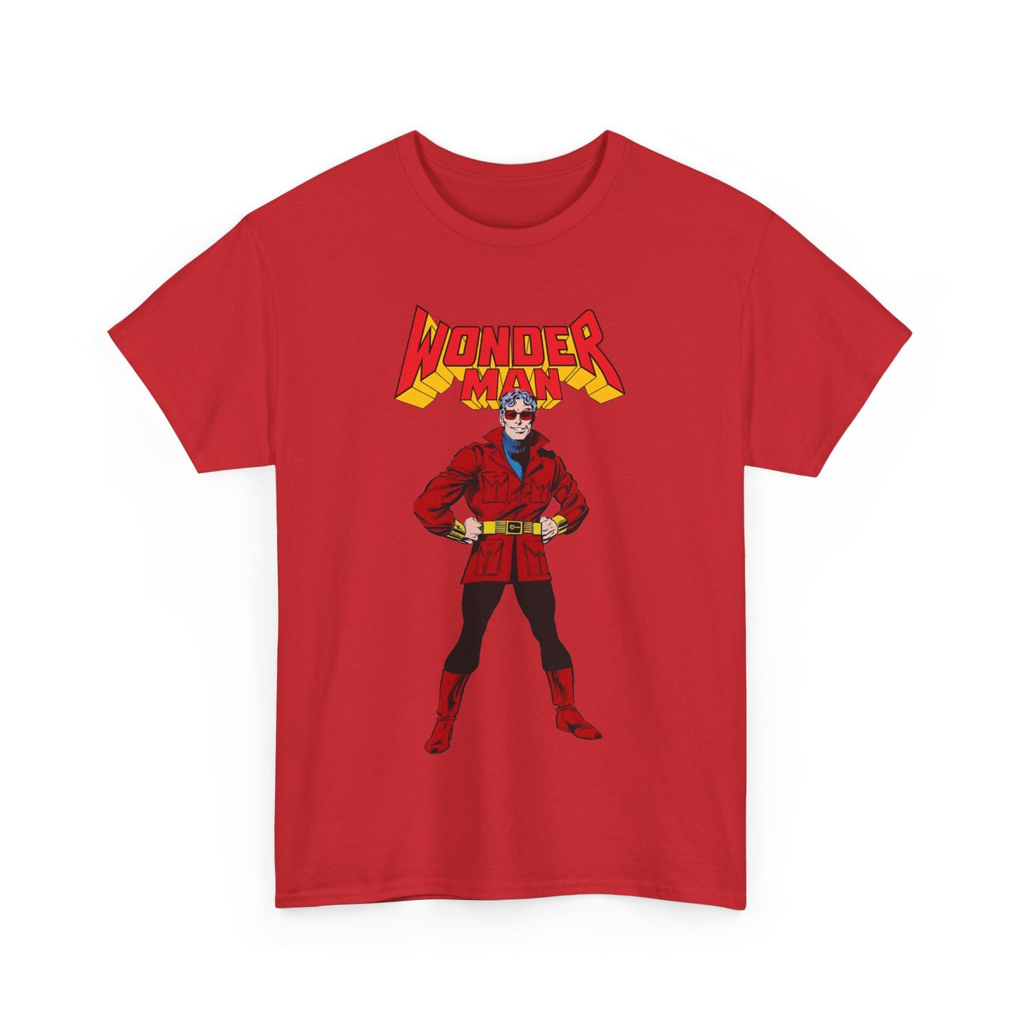 Wonder Man T-Shirt - George Perez Art - West Coast Avengers - Marvel Comics - Simon Williams - Safari Jacket Look