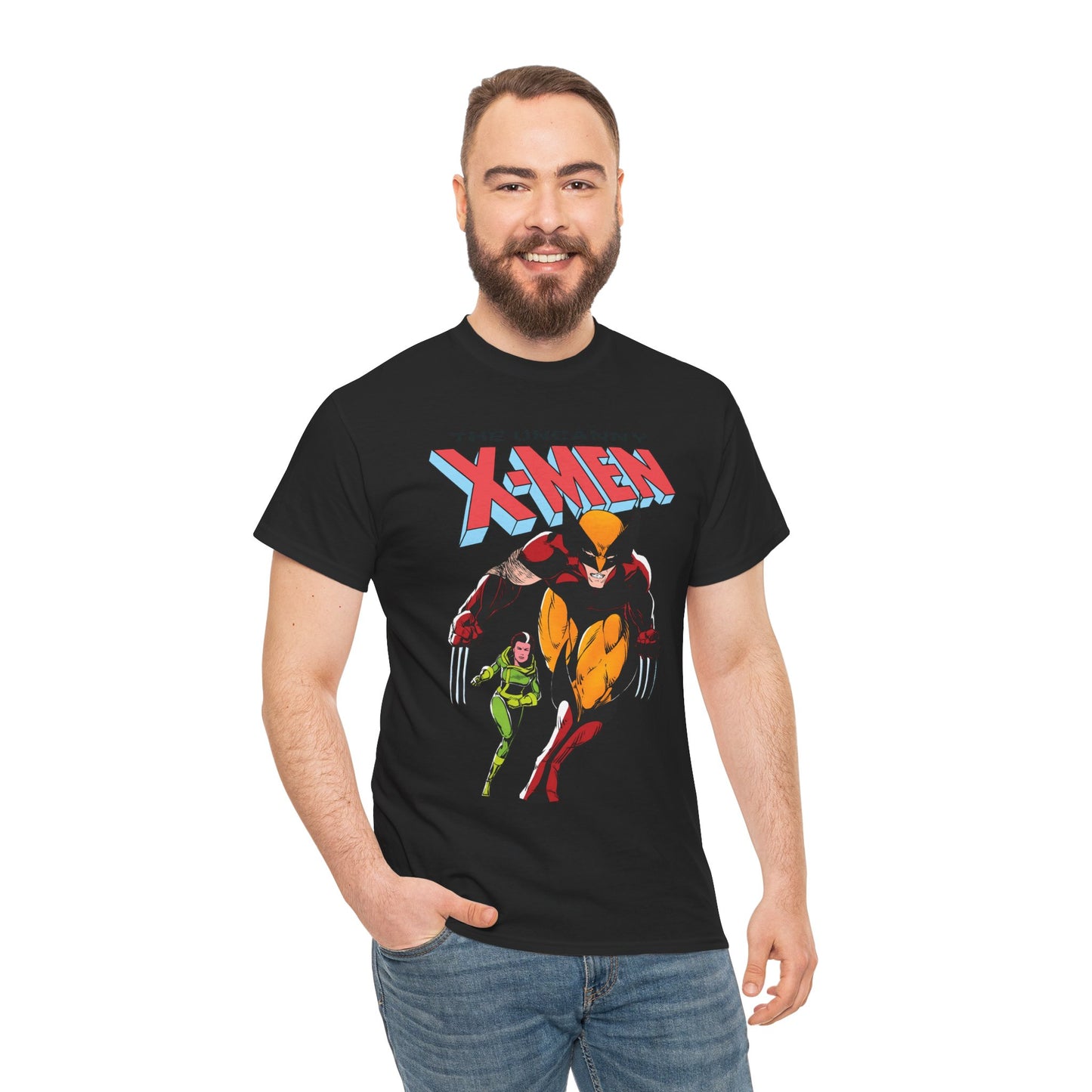 Wolverine & Rogue T-Shirt - Paul Smith Art - X-Member, Mutants - Marvel Comics - Uncanny X-Men #173 Cover - Logan