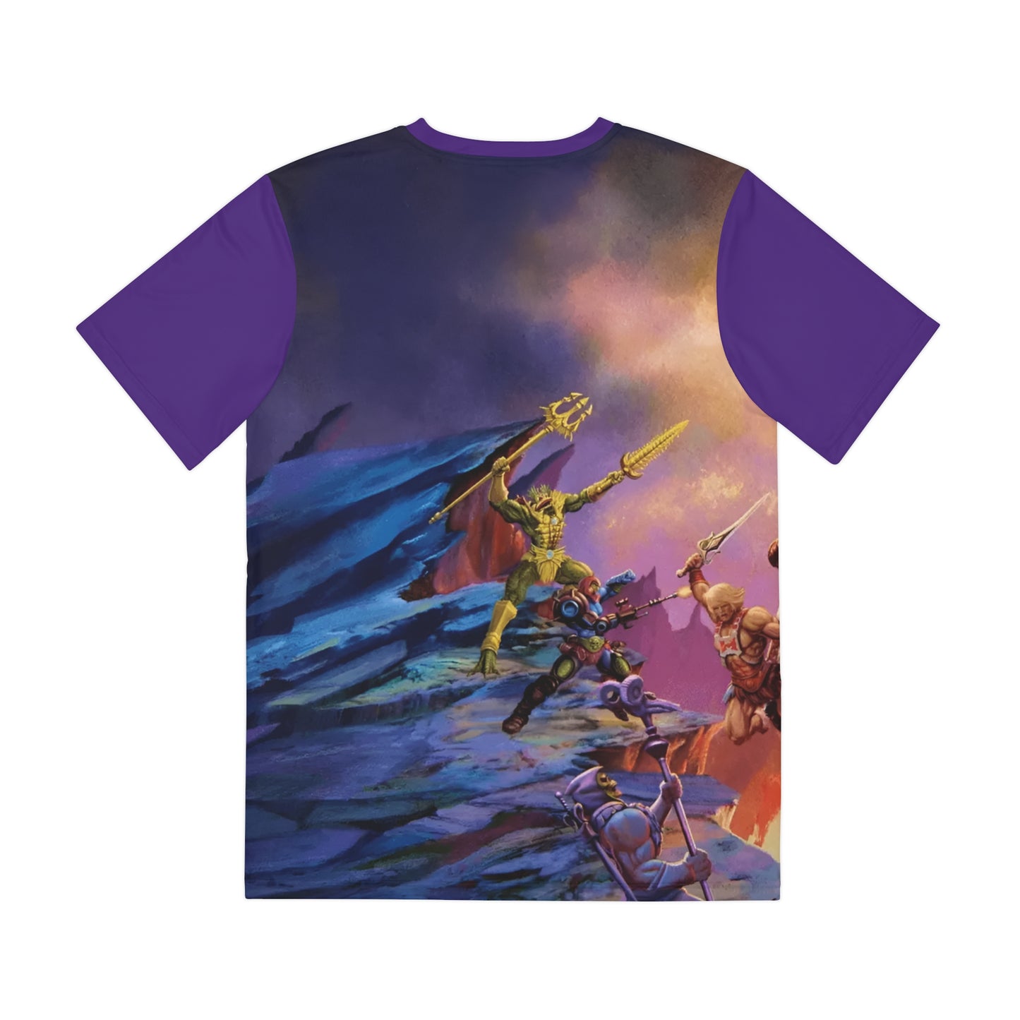 Masters of the Universe Polyester Tee (All-Over Print) - Rudy Obrero Art - He-Man, Skeletor, Castle Greyskull - New 2026 Movie - Mattel