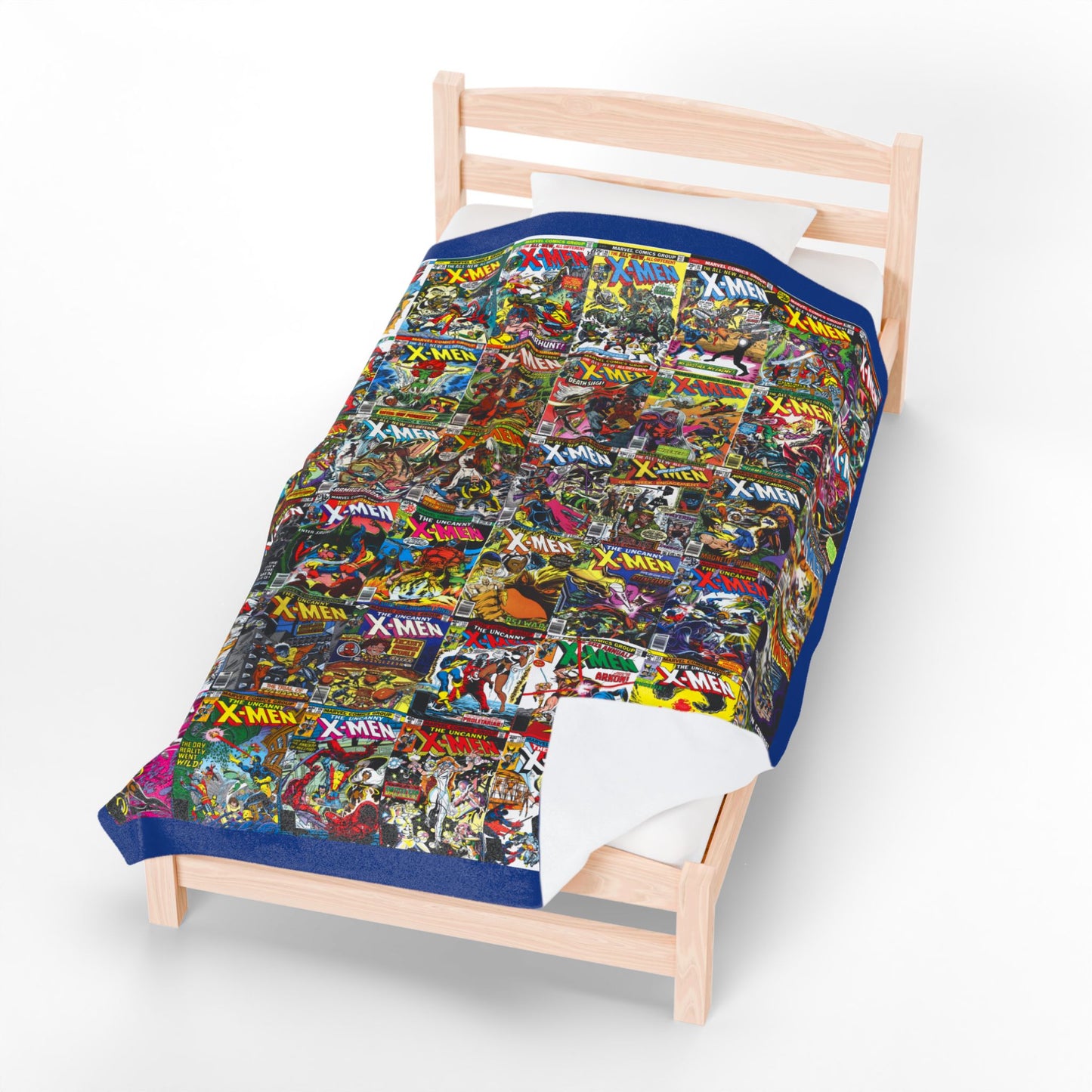 Uncanny X-Men Velveteen Plush Blanket 60x80" - John Byrne & Dave Cockrum Art - Wolverine, Storm, Colossus, Phoenix, Cyclops - Marvel Comics