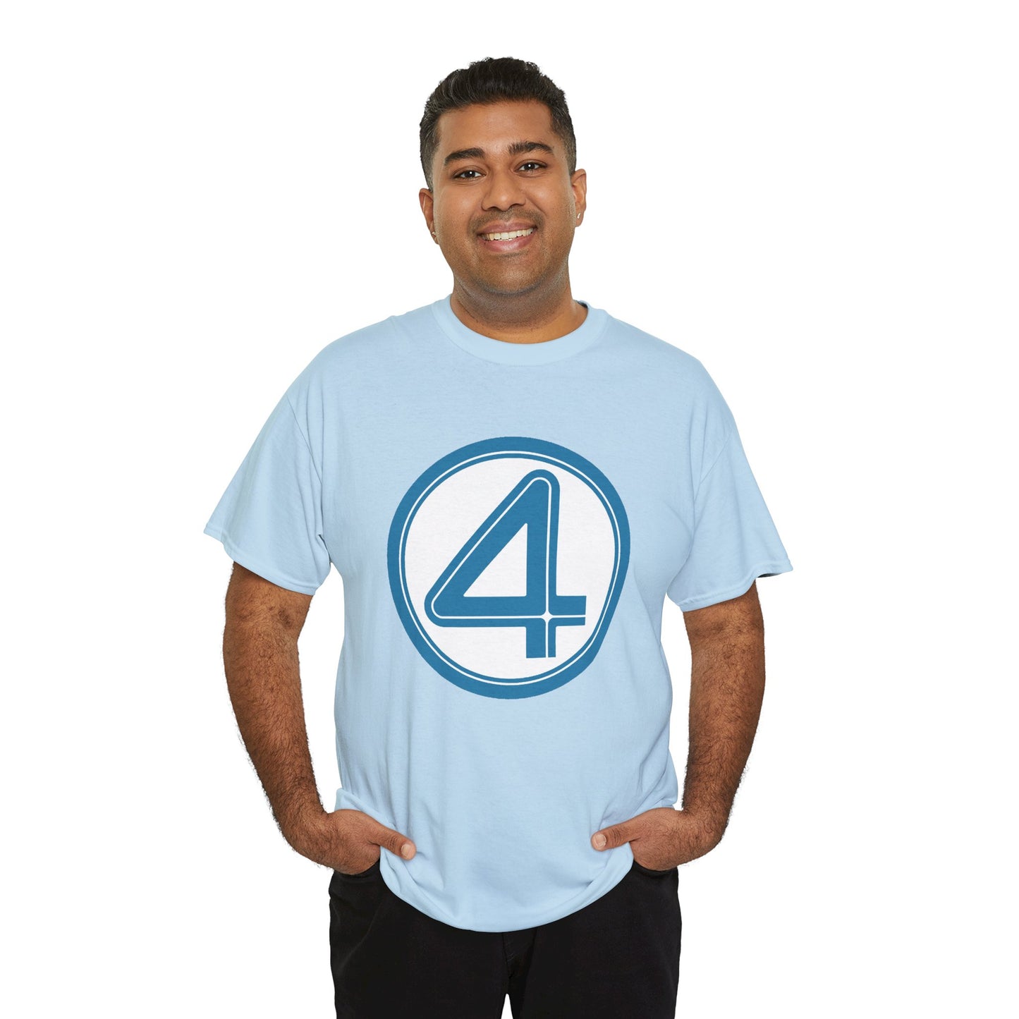 Fantastic Four Logo T-Shirt - New Marvel Movie 2025 - MCU - Pedro Pascal - 4 - Marvel Comics - Reed Richards