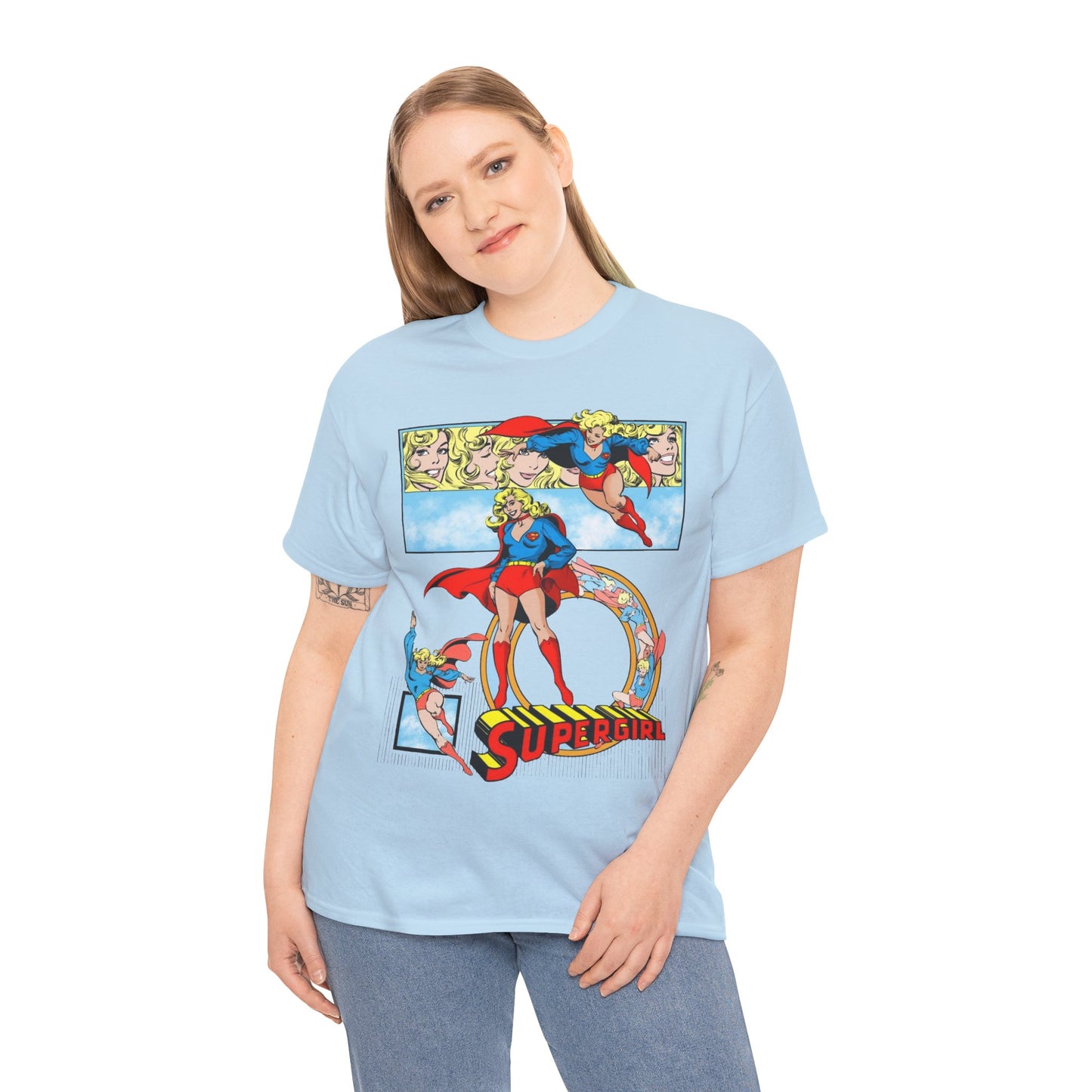 Supergirl T-Shirt - Krypton, Superman, Kara, Kandor - DC Comics - 1980s Art - Style Guide - Superman's Cousin