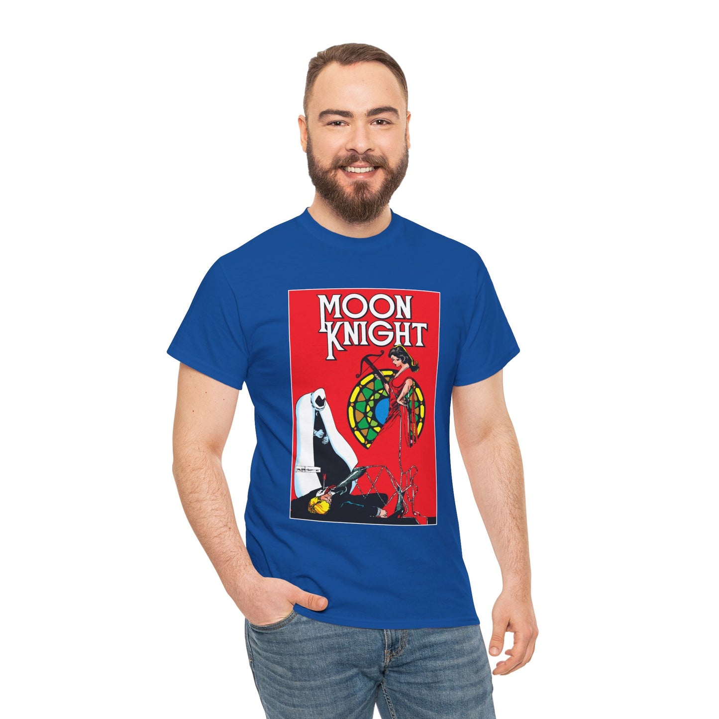 Moon Knight T-Shirt - Bill Sienkiewicz Art - Marc Spector - Marvel Comics - Khonshu