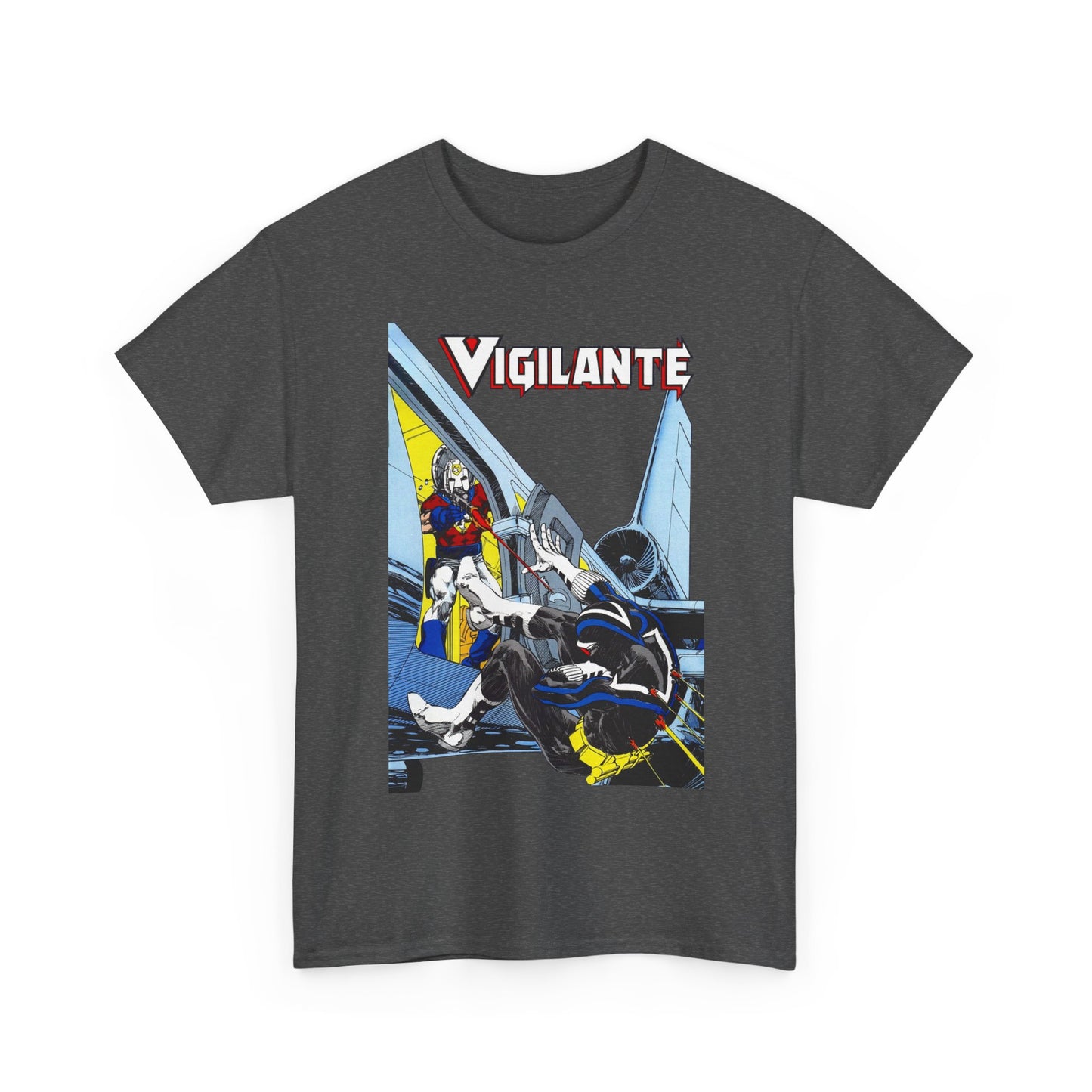 Vigilante Vs Peacemaker T-Shirt - Mike Grell Art - Adrian Chase - DC Comics