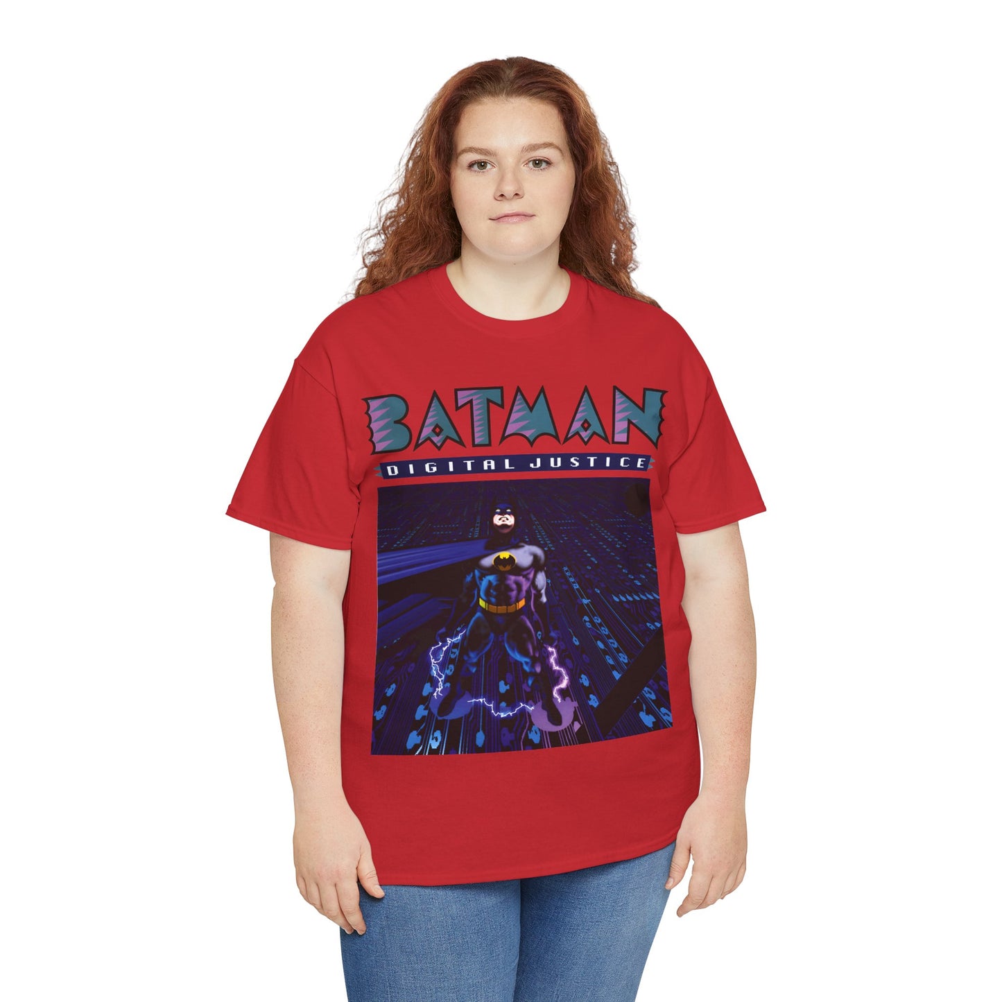 Batman Digital Justice T-Shirt - Pepe Moreno Computer Generated Art - Graphic Novel - Gotham City, Bruce Wayne - DC Comics