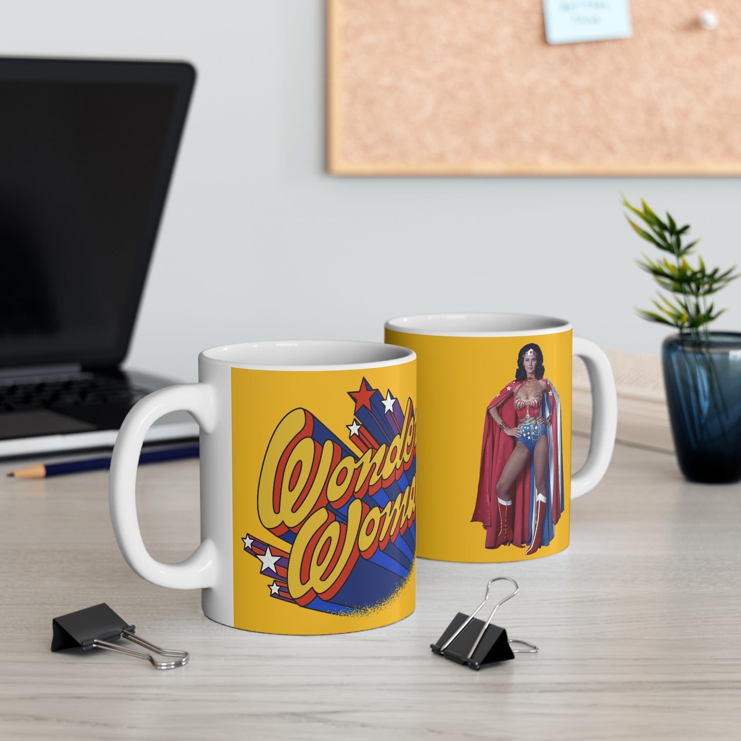 Wonder Woman (Lynda Carter) Coffee Mug, 11oz - 1970s Classic TV Show - DC Comics - Amazon Princess