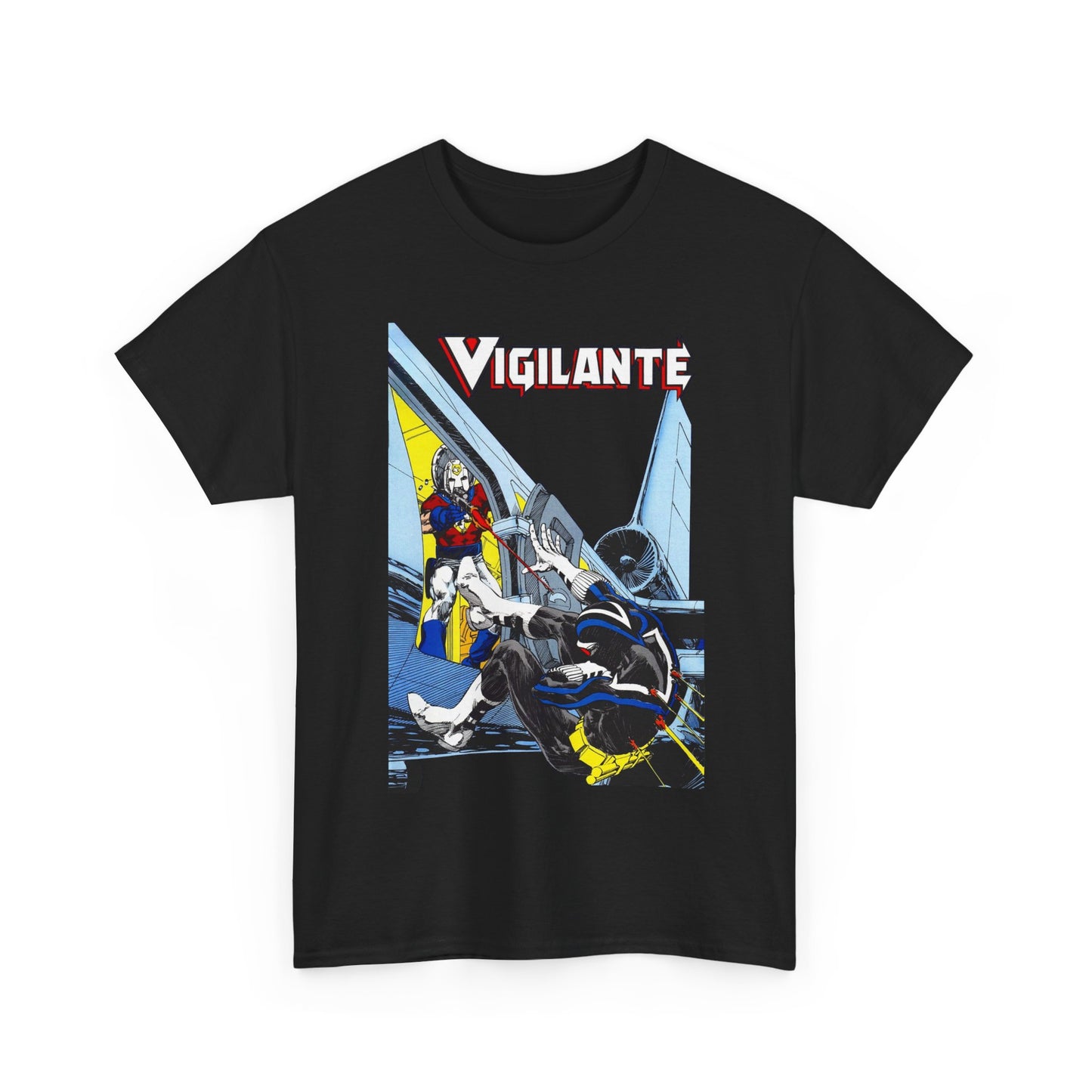 Vigilante Vs Peacemaker T-Shirt - Mike Grell Art - Adrian Chase - DC Comics