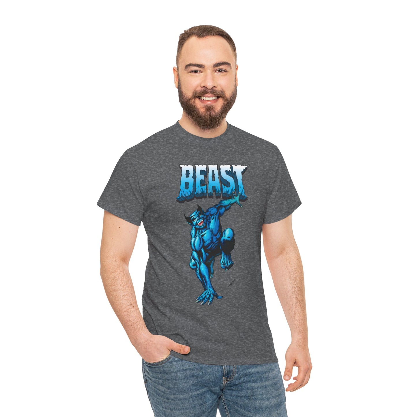 Beast T-Shirt - George Perez Art - Avengers, X-Men Member - Hank McCoy - Marvel Comics