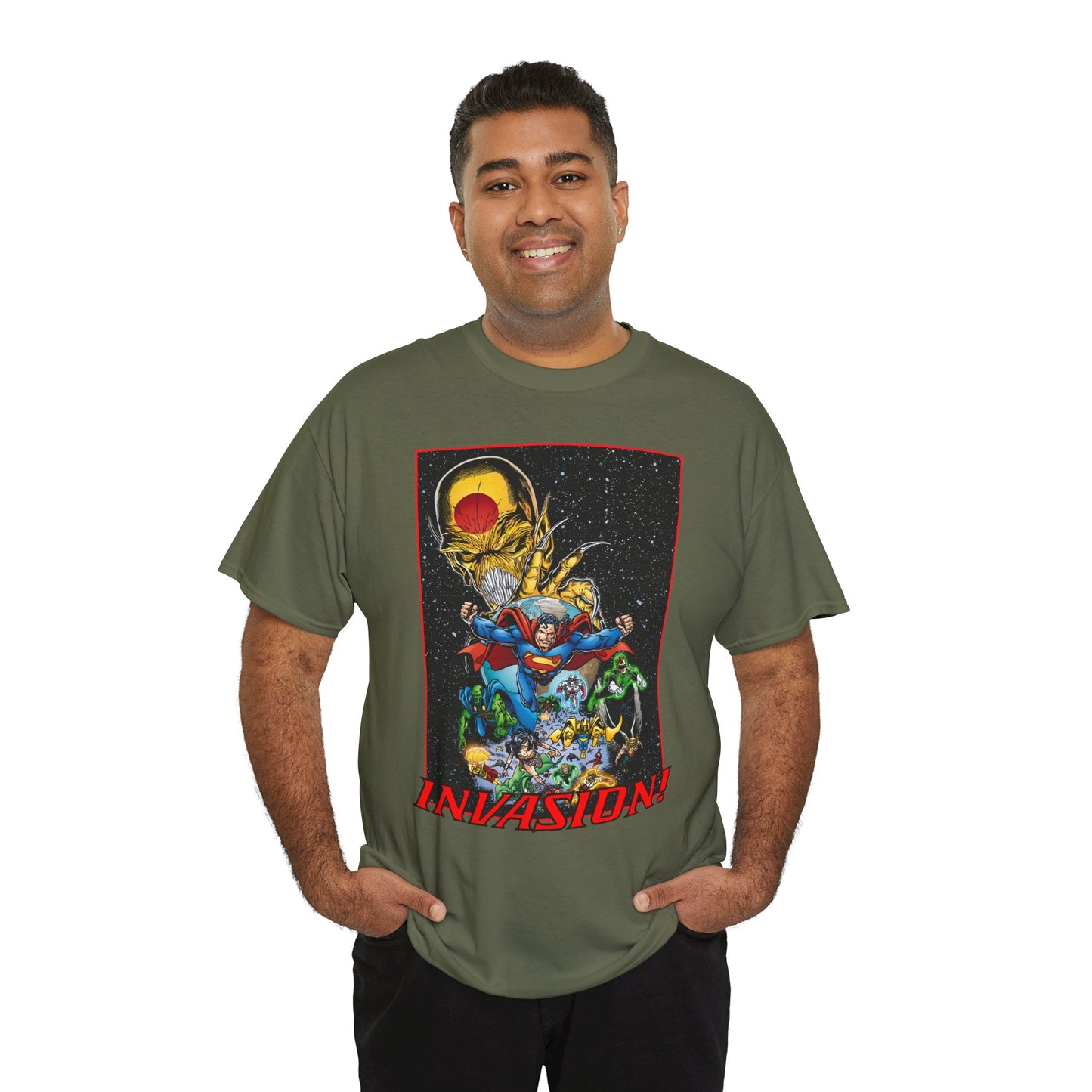 Invasion T-Shirt - Bart Sears Art - DC Comics