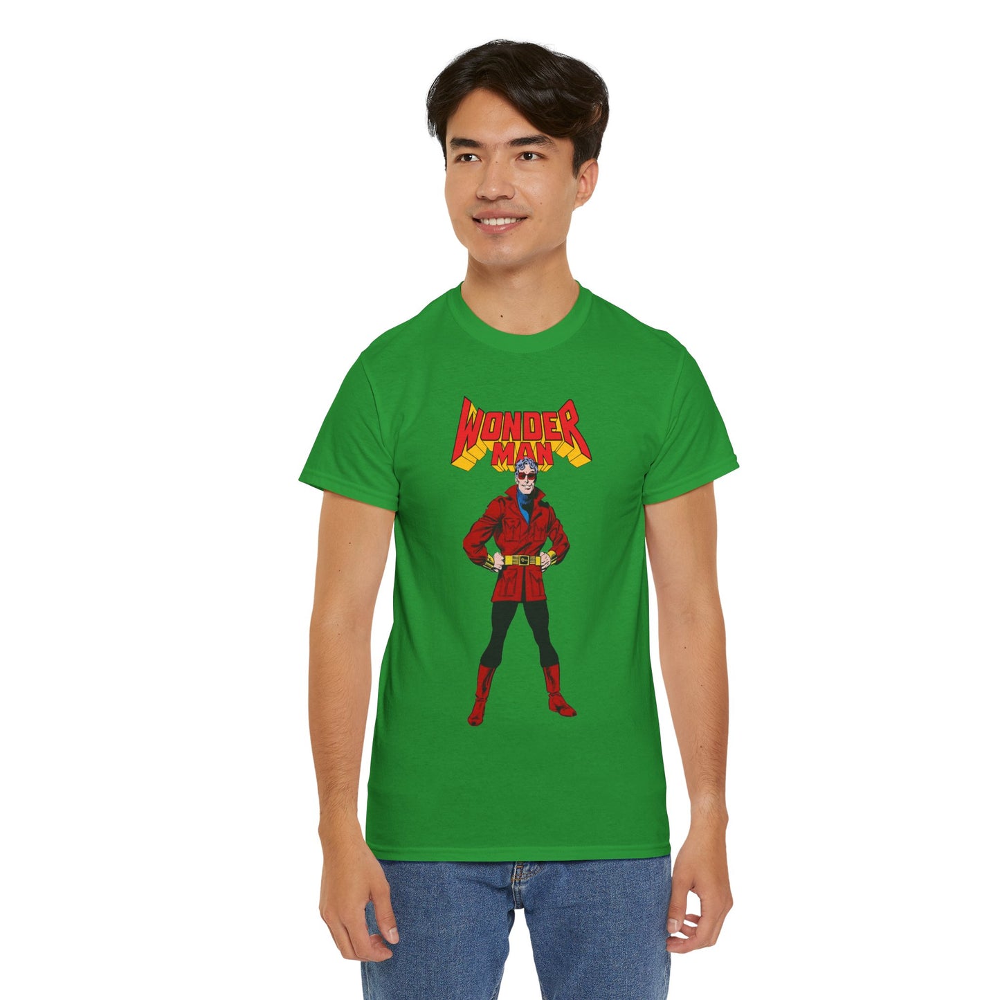 Wonder Man T-Shirt - George Perez Art - West Coast Avengers - Marvel Comics - Simon Williams - Safari Jacket Look