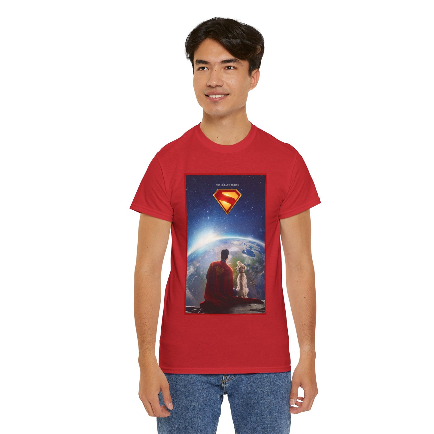 Superman Legacy T-Shirt - 2025 James Gunn Movie Scene - Clark & Krypto On the Moon - David Corenswet - DC Comics - Man of Steel
