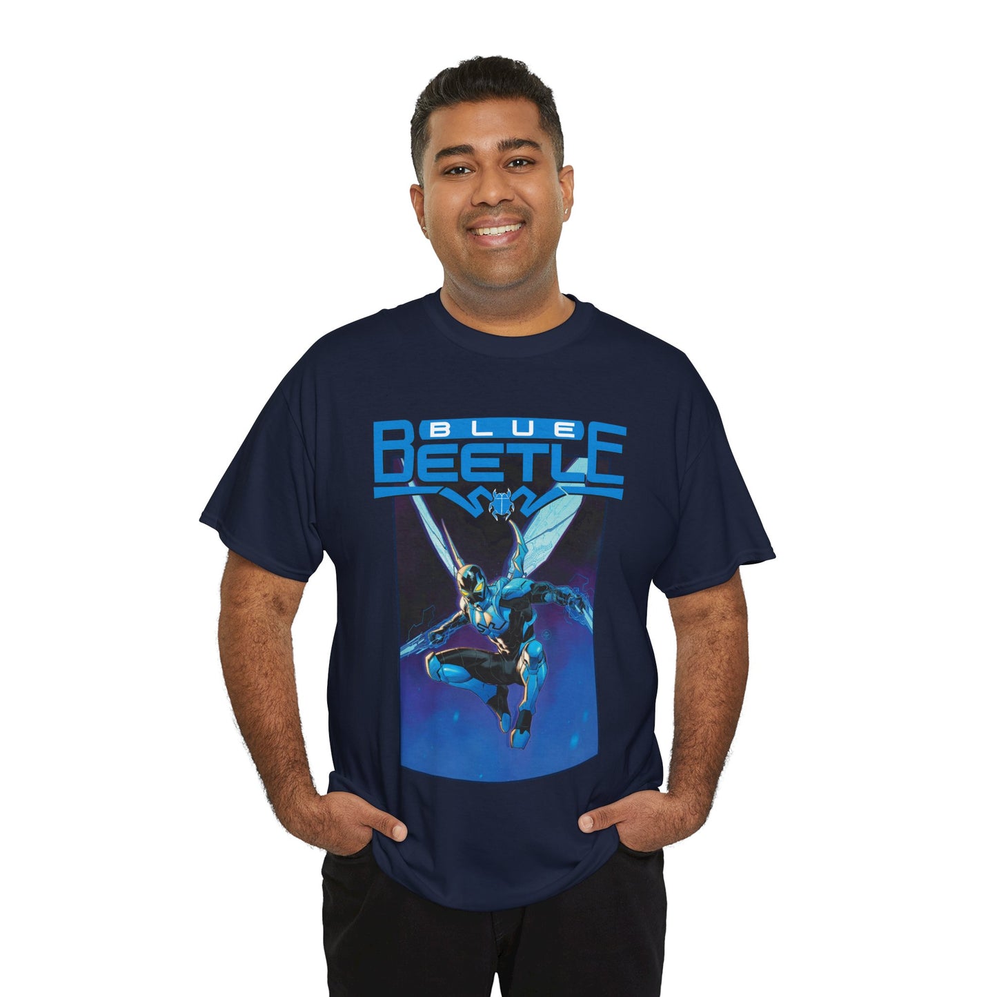Blue Beetle T-Shirt - Dan Mora Art - DC Comics Character - Jaime Reyes