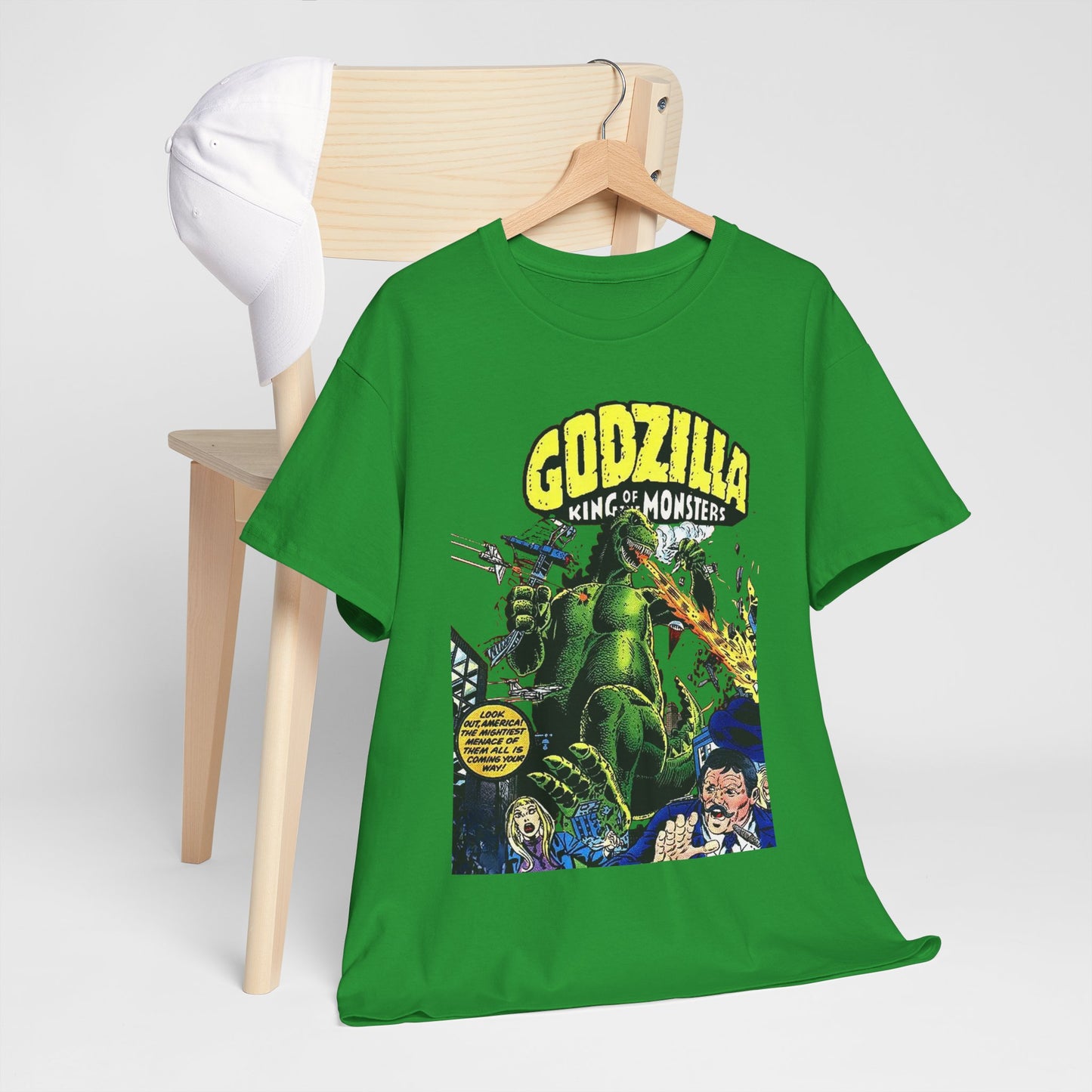 Godzilla T-Shirt - King of the Monsters - 1970s Comic Series - Marvel Comics - Bronze Age Monster Comic
