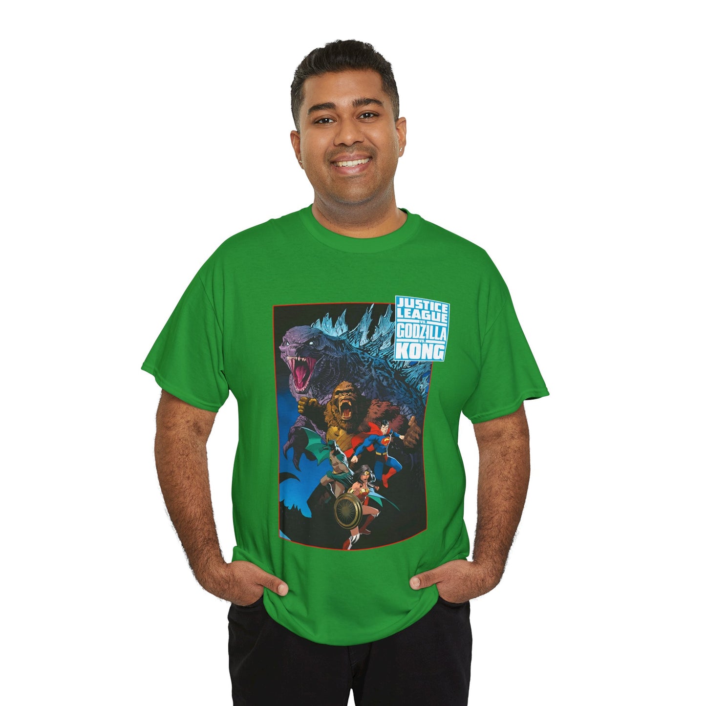 Justice League Vs Godzilla Vs Kong T-Shirt - Dan Mora Art - Wonder Woman, Superman, Batman - DC Comics