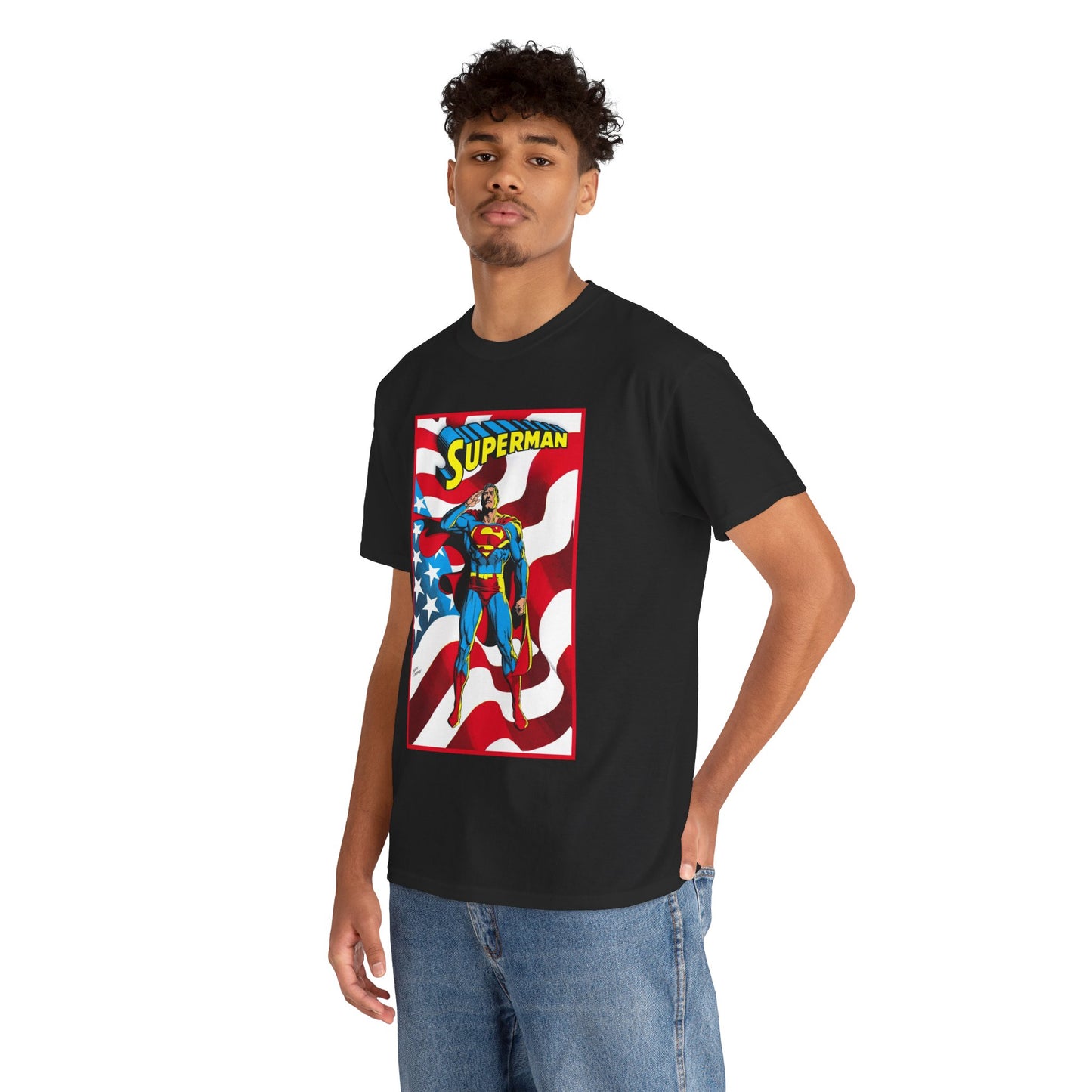 Superman T-Shirt - Jerry Ordway Art - Man of Steel, Metropolis - DC Comics
