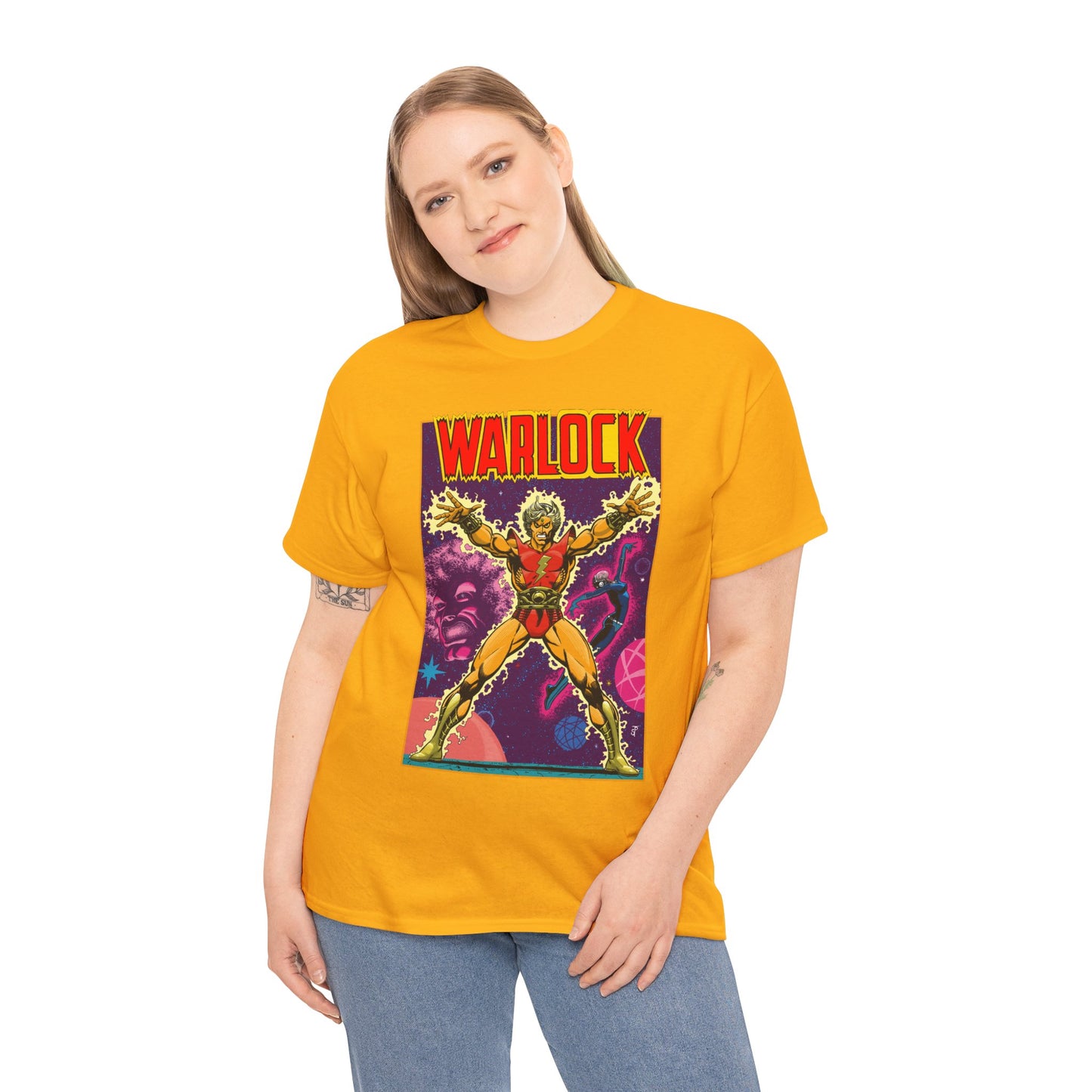 Adam Warlock T-Shirt - Jim Starlin Cover Art - Strange Tales #178 - Popular Marvel Comics Series - Cosmic Heroes