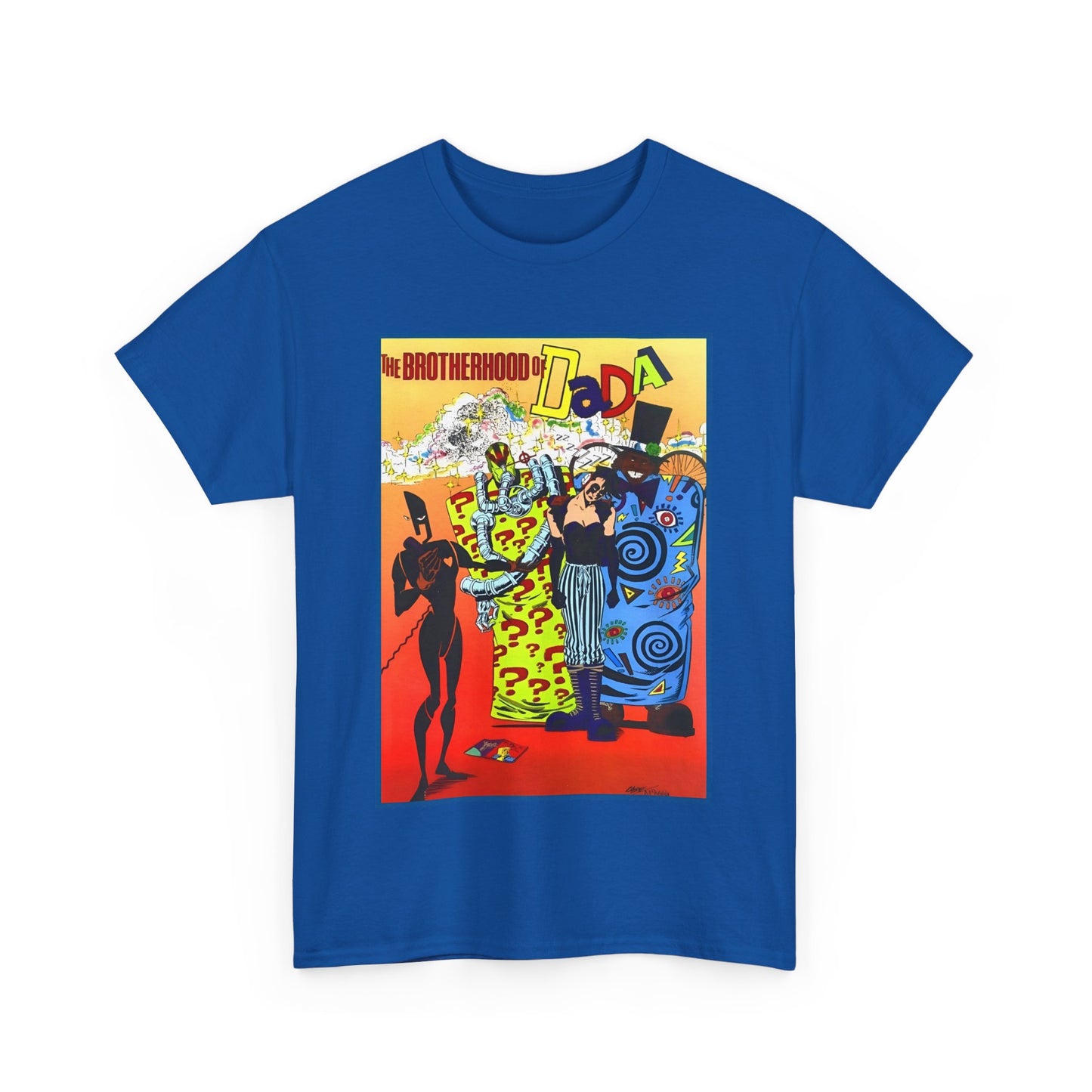 Brotherhood of Dada T-Shirt - Doom Patrol Foes - Mr Nobody, Quiz, Frenzy - DC Comics, Vertigo Comics - Grant Morrison Stories