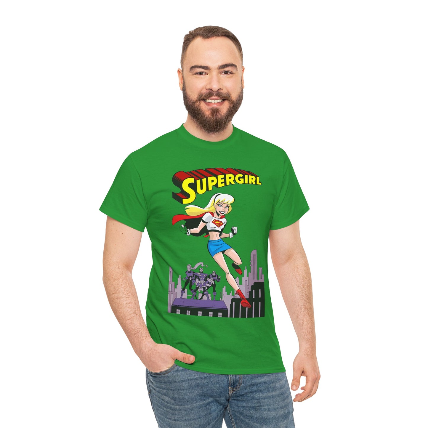 Supergirl T-Shirt - Bruce Timm Art - DC Comics Animated Series 1990s - Kara, Superman's Cousin