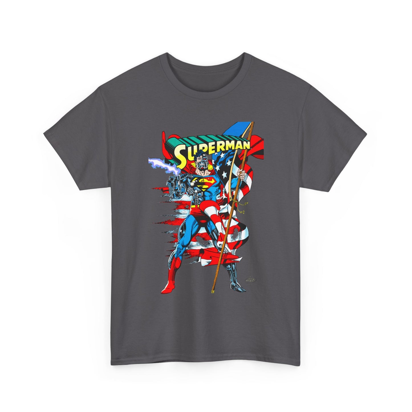 Cyborg Superman T-Shirt - Dan Jurgens Art - Reign of the Supermen Enemy - 1990s Storyline After the Death of Superman - DC Comics