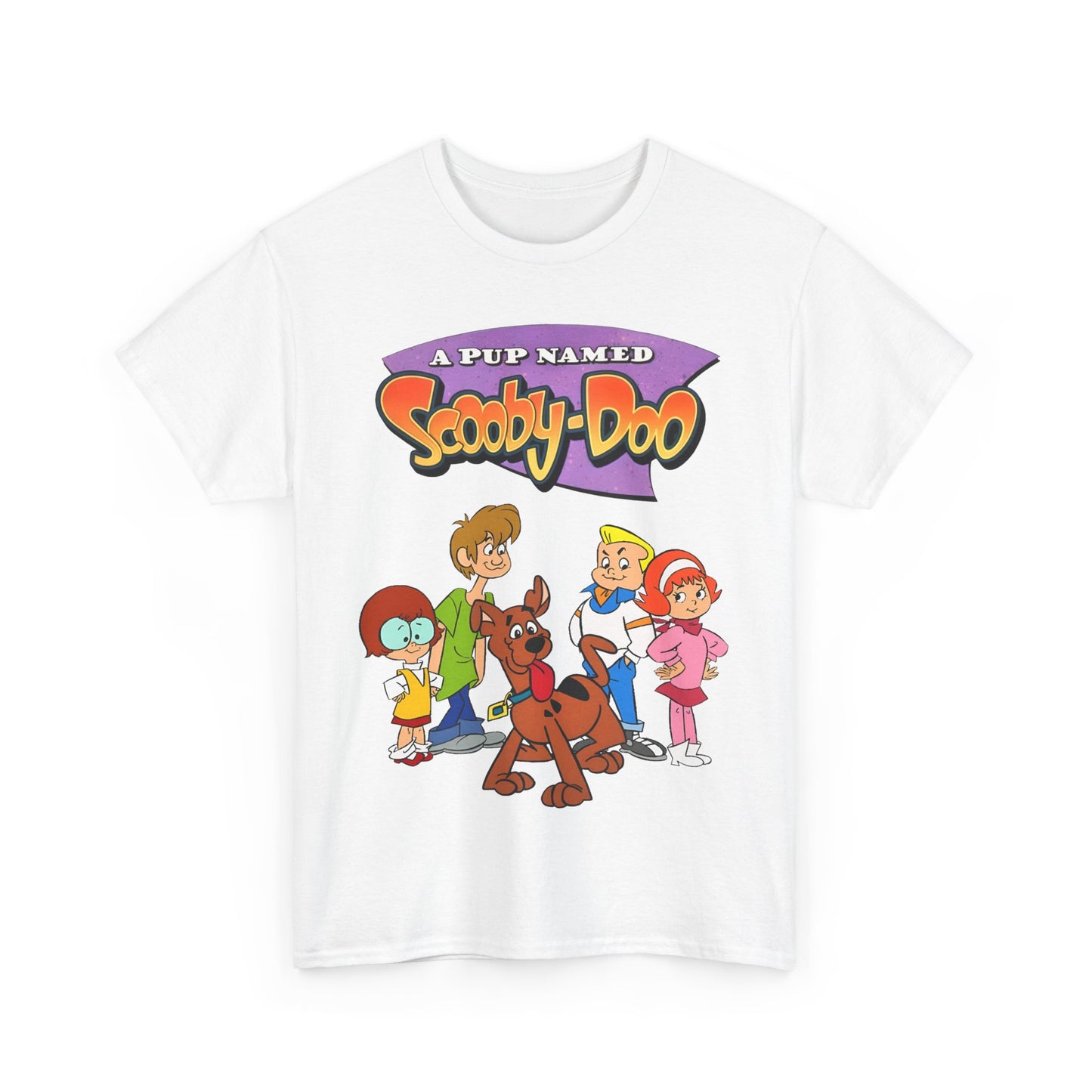 A Pup Named Scooby-Doo T-Shirt - Hanna-Barbera Cartoon TV Series 1990s - Fred, Daphne, Velma, Shaggy
