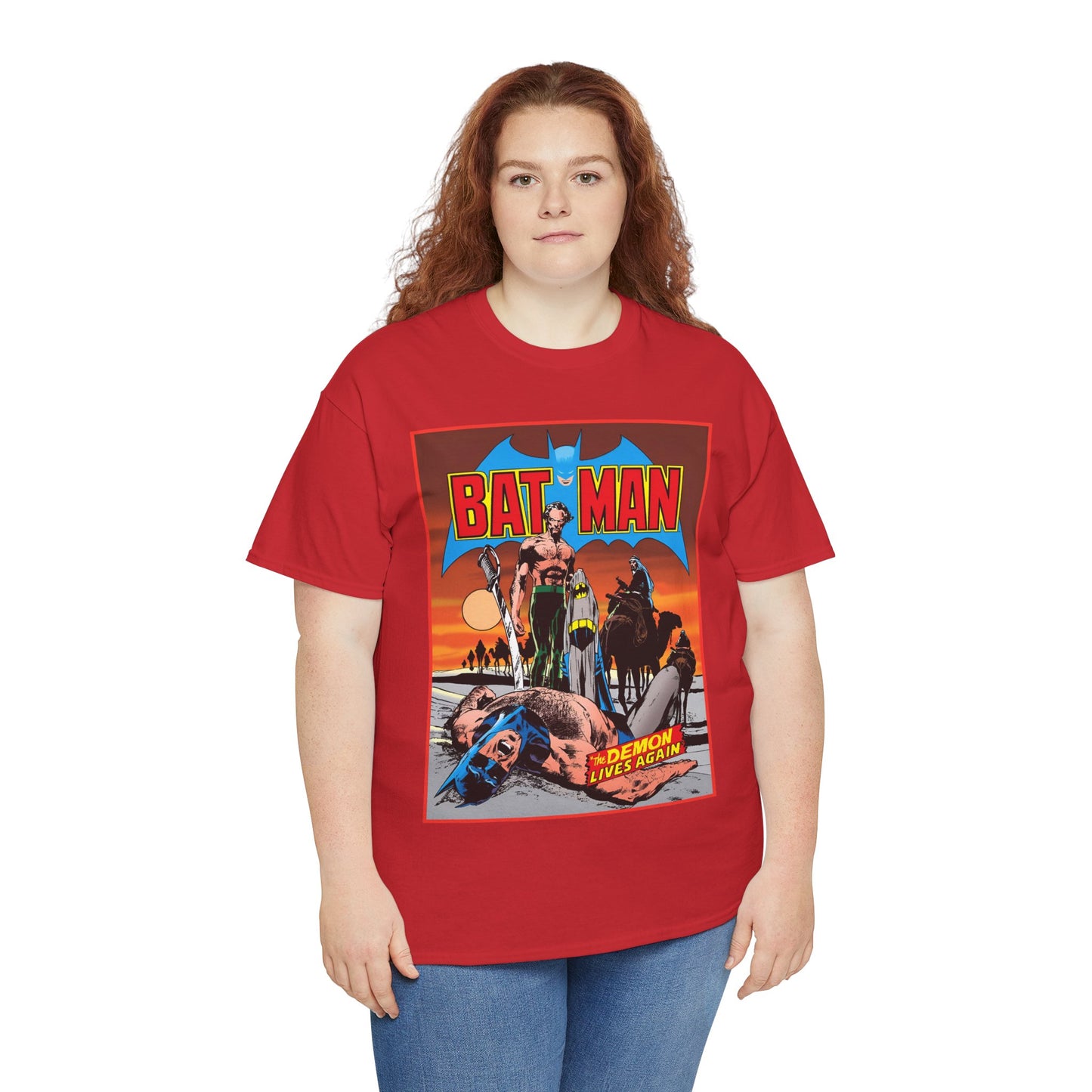 Batman T-Shirt - Neal Adams Art - R'as Al Ghul - Demon Lives Again - DC Comics - Dark Knight Detective