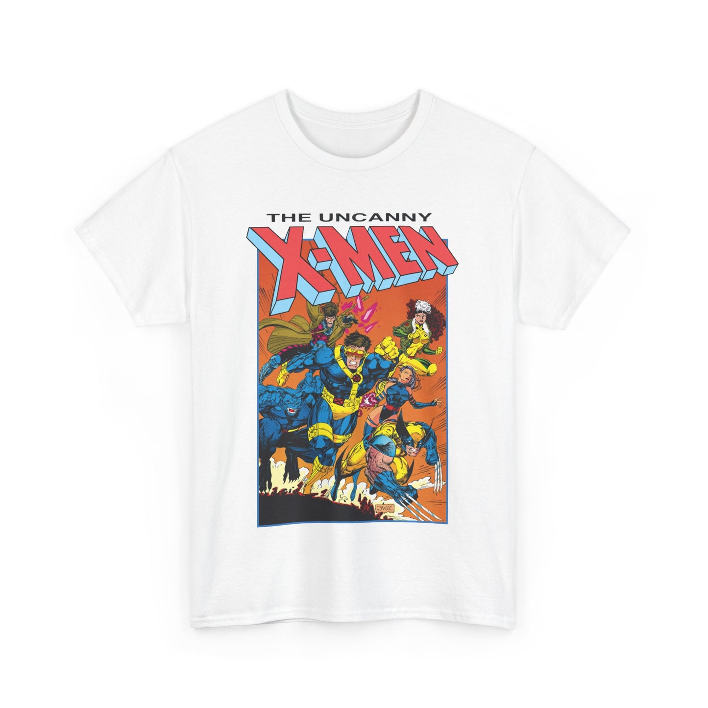 Uncanny X-Men T-Shirt - Jim Lee Art - Cyclops, Wolverine, Gambit, Rogue, Psylocke, Beast - Marvel Comics Mutants