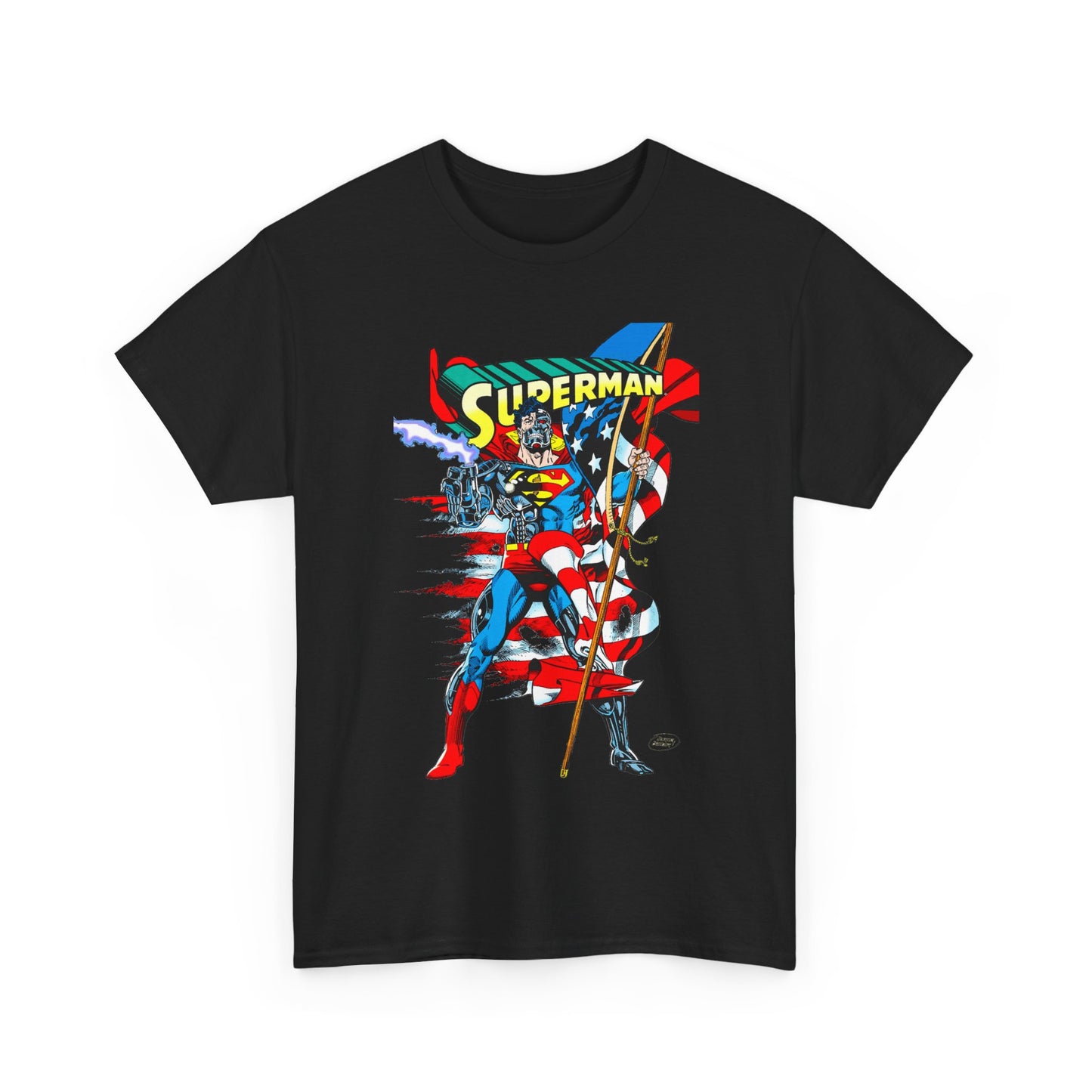 Cyborg Superman T-Shirt - Dan Jurgens Art - Reign of the Supermen Enemy - 1990s Storyline After the Death of Superman - DC Comics
