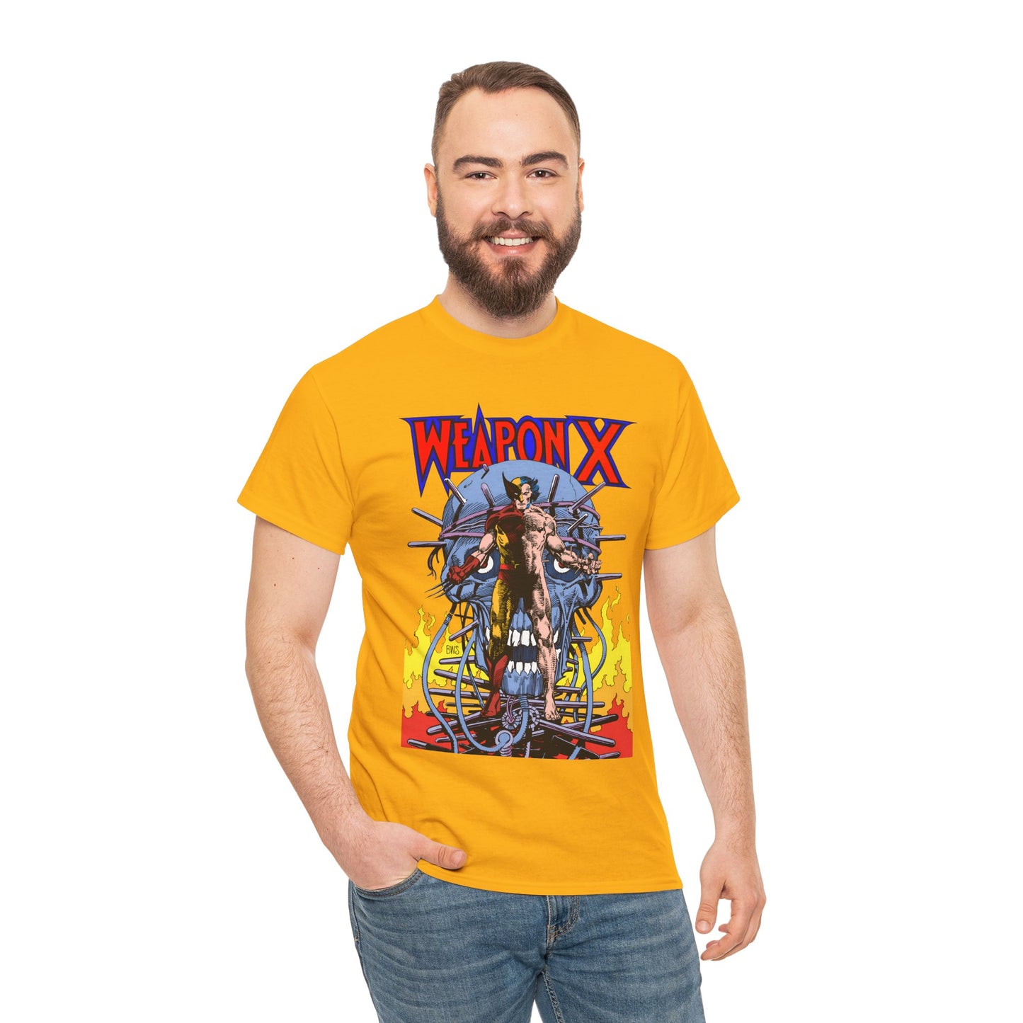 Weapon X T-Shirt - Barry Windsor-Smith Art - Wolverine Origin Story Before He Joined the X-Men - Logan, Mutant Leader - Marvel Comics