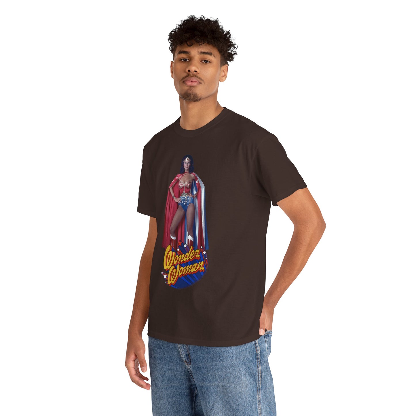 Wonder Woman T-Shirt - Lynda Carter - DC Comics - 1970s CBS TV Show - Amazons from Paradise Island