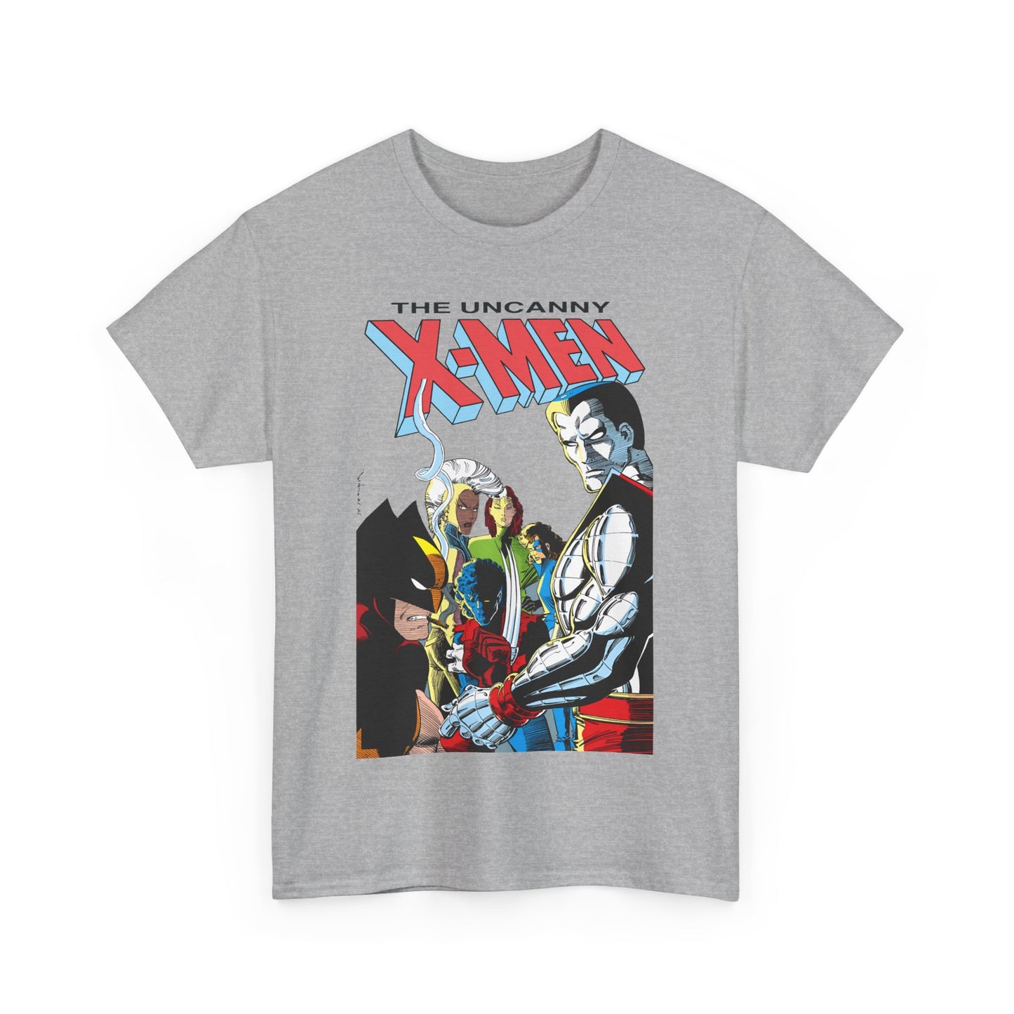 Uncanny X-Men T-Shirt - John Romita Jr Art - Storm, Wolverine, Rogue, Nightcrawler, Colossus, Shadowcat - Mutant Massacre - Marvel Comics