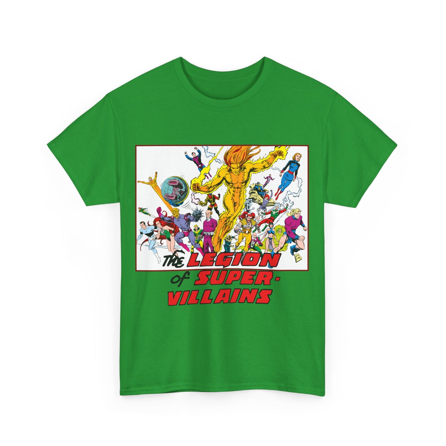 Legion of Super-Villains T-Shirt - Steve Lightle Art - LOSH, Legion of Super-Heroes Foes - Saturn Queen, Tyr, Lightning Lord, Spider Girl, Cosmic King, Nemesis Kid - DC Comics