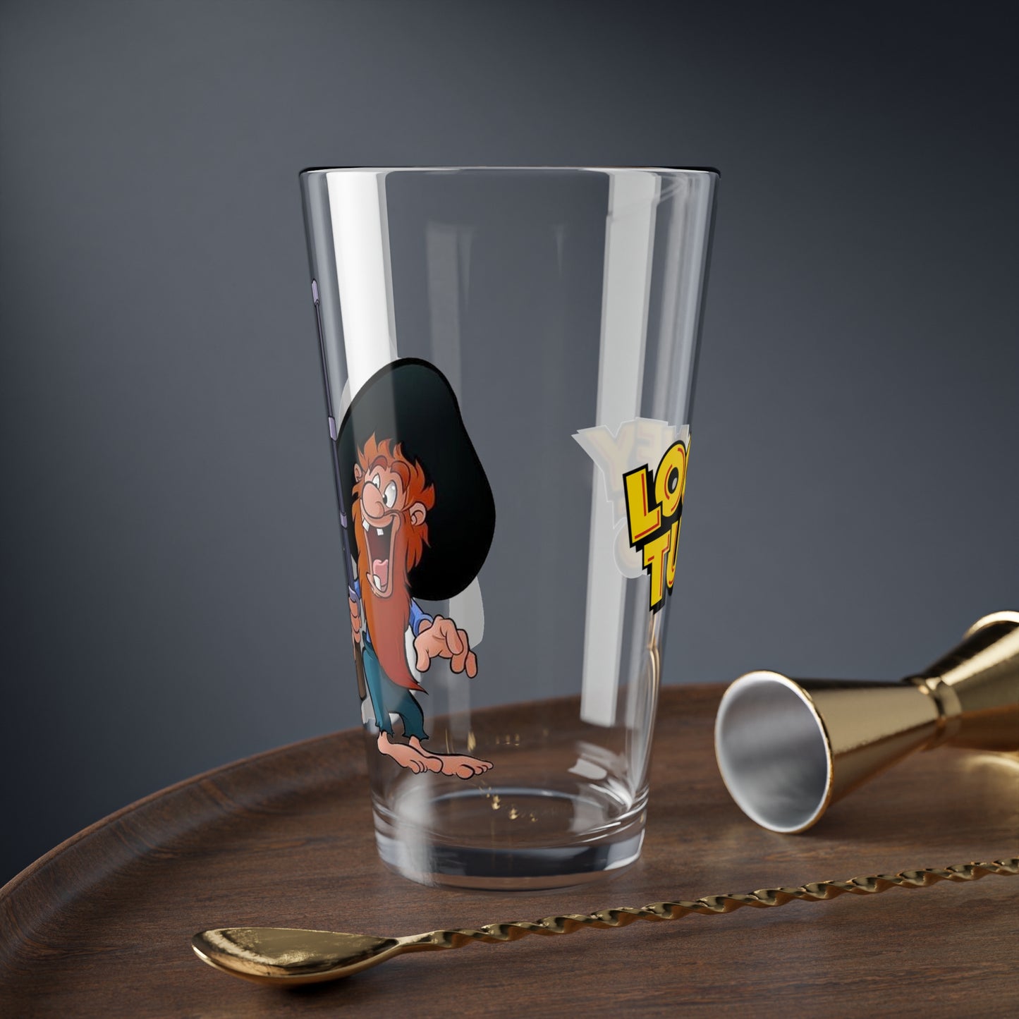 The Martin Brothers Pint Glass, 16oz - Looney Tunes Cartoon - Hillbilly Hare - Bugs Bunny Foes