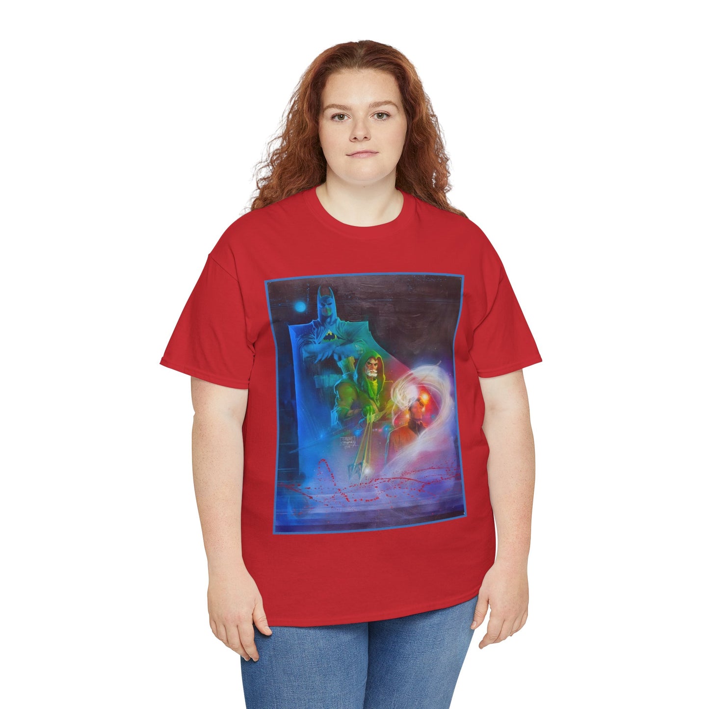 Batman, Green Arrow, Question T-Shirt - Denys Cowan & Bill Sienkiewicz Art - DC Comics - Gotham City