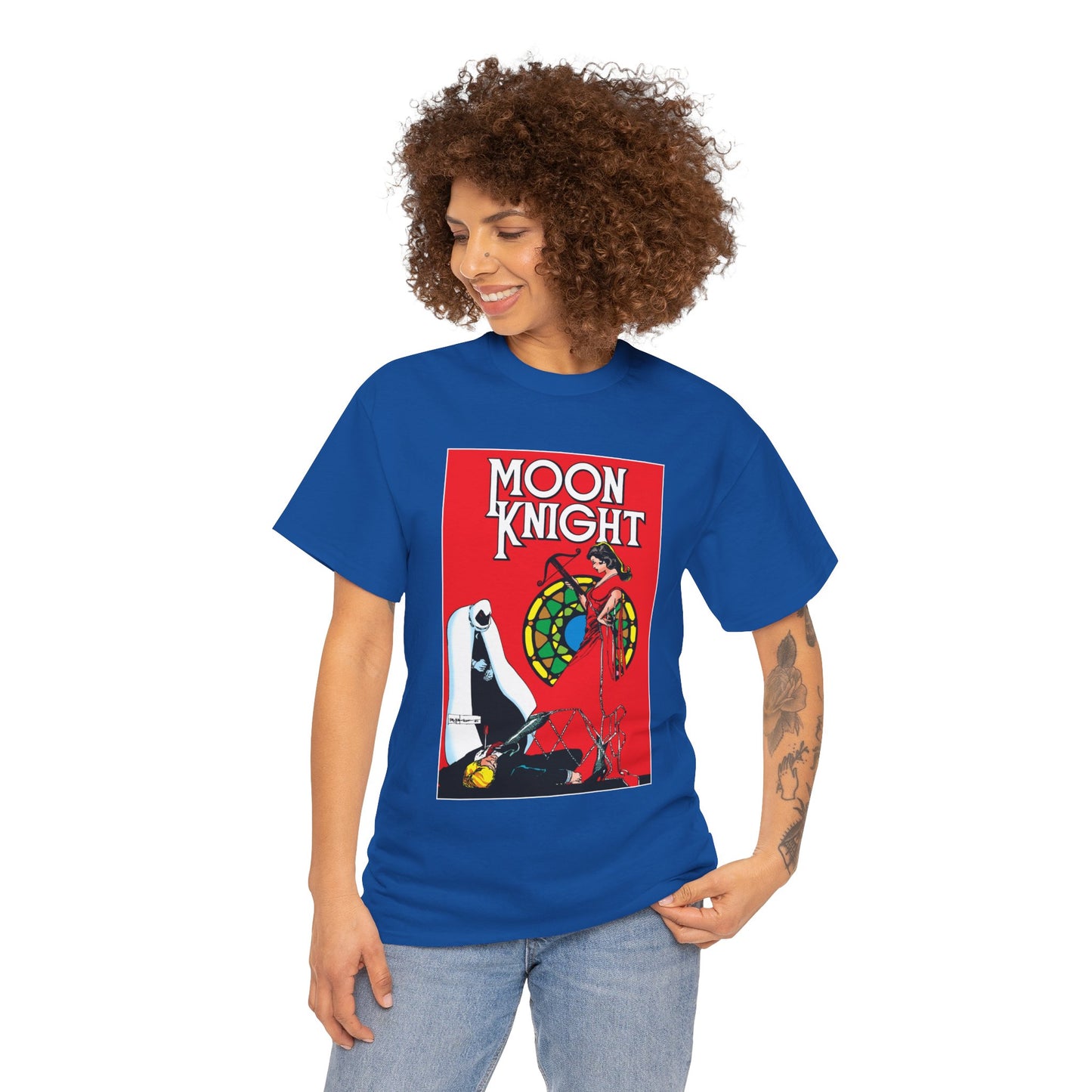 Moon Knight T-Shirt - Bill Sienkiewicz Art - Marc Spector - Marvel Comics - Khonshu