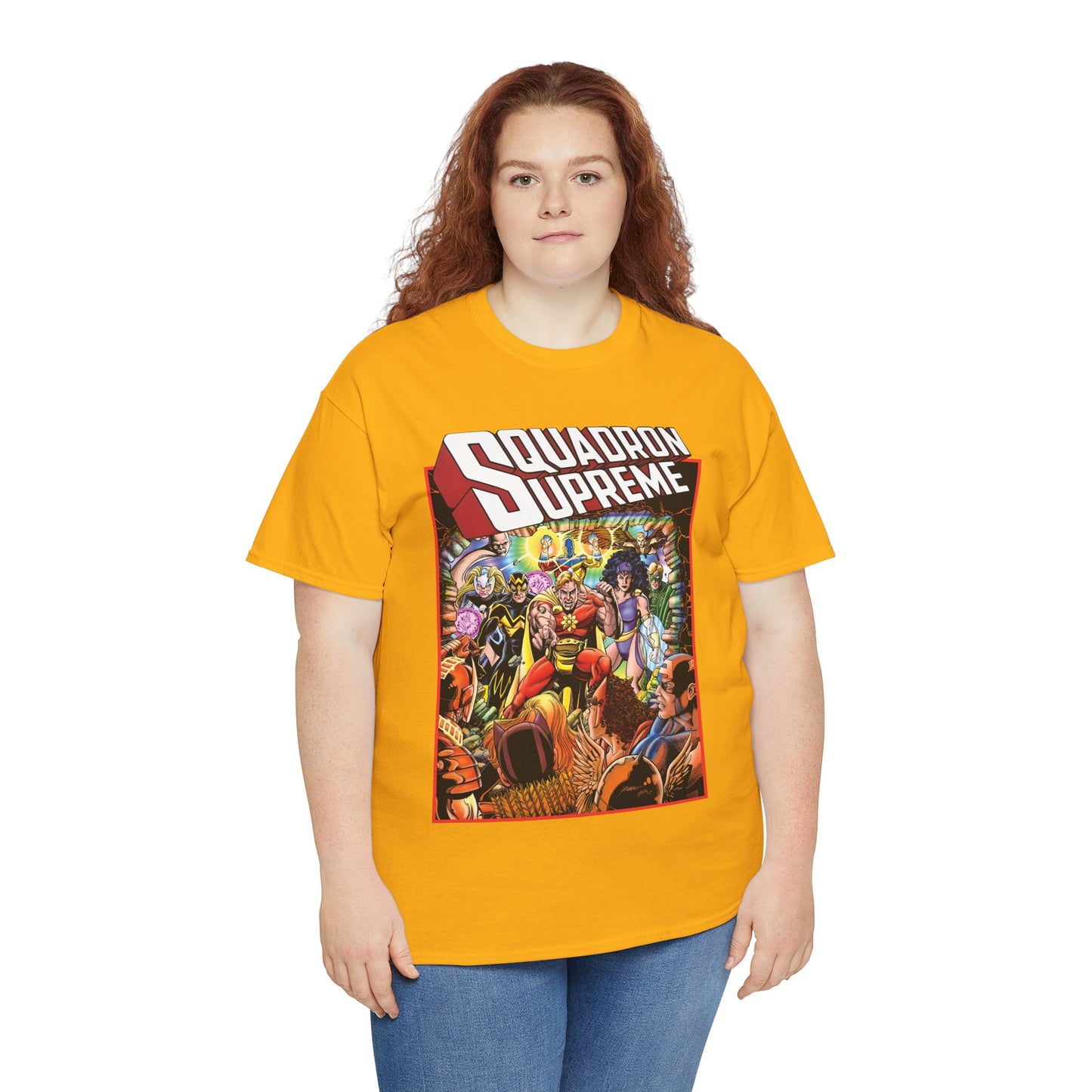 Squadron Supreme T-Shirt - George Perez Art - Hyperion, Nighthawk, Doctor Spectrum, Power Princess, Whizzer - Marvel Comics
